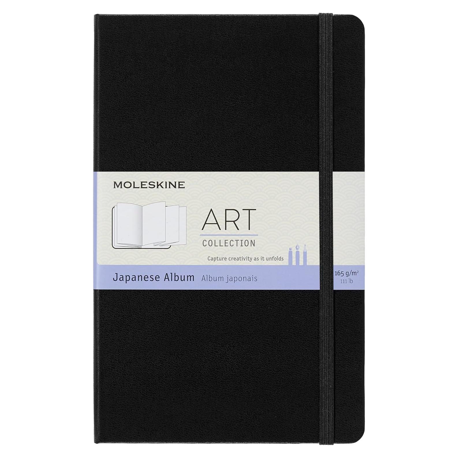 Álbum Japonés Moleskine Art Tapa Dura Negro 48 Páginas