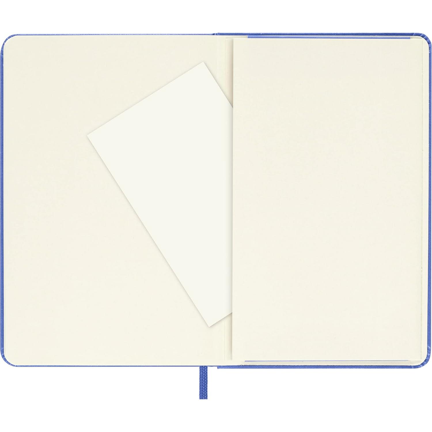 Cuaderno Clásico Moleskine Pocket Azul Hortensia Tapa Dura 192 Páginas