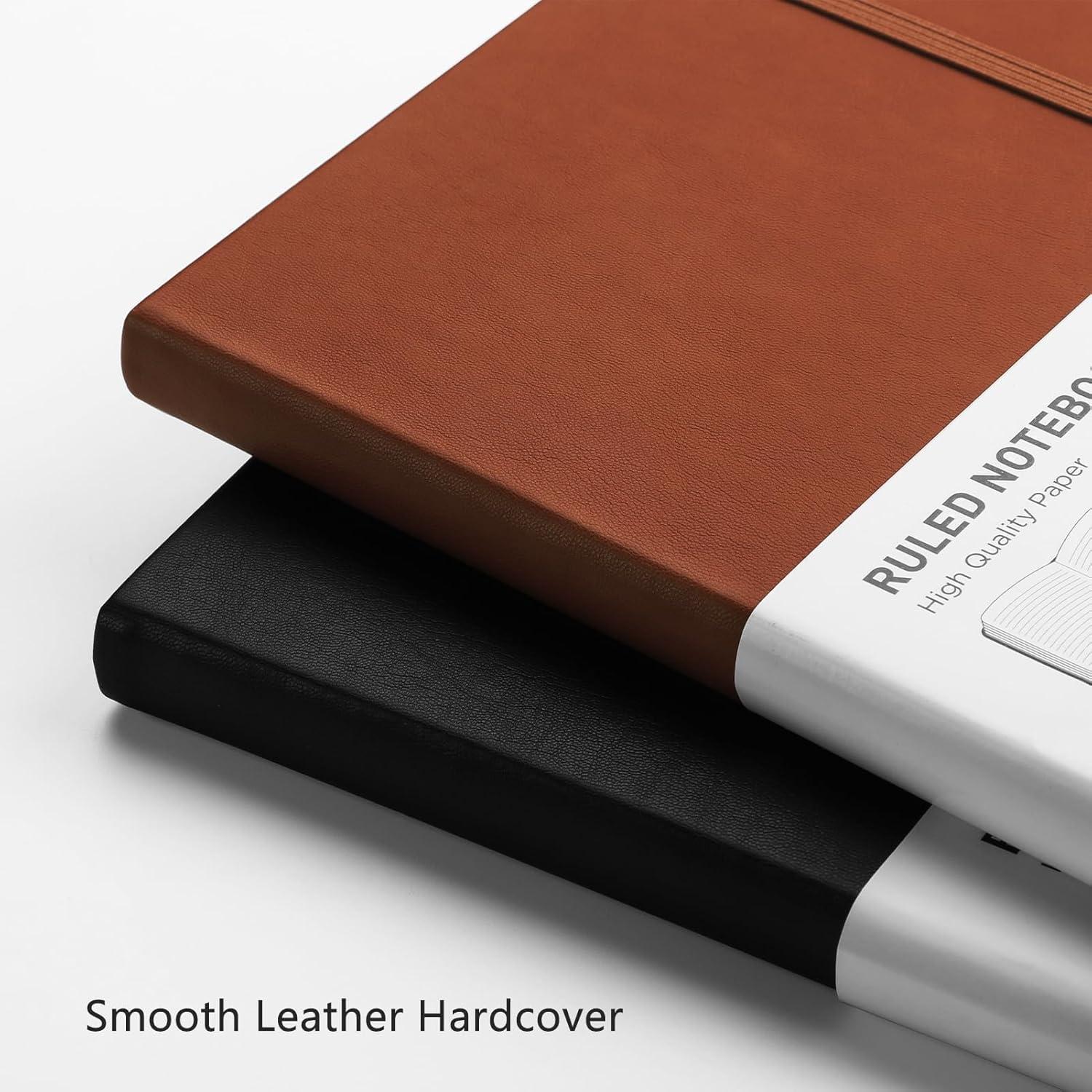 Cuaderno de Notas RETTACY A5 Tapa Dura Cuero 192 Páginas