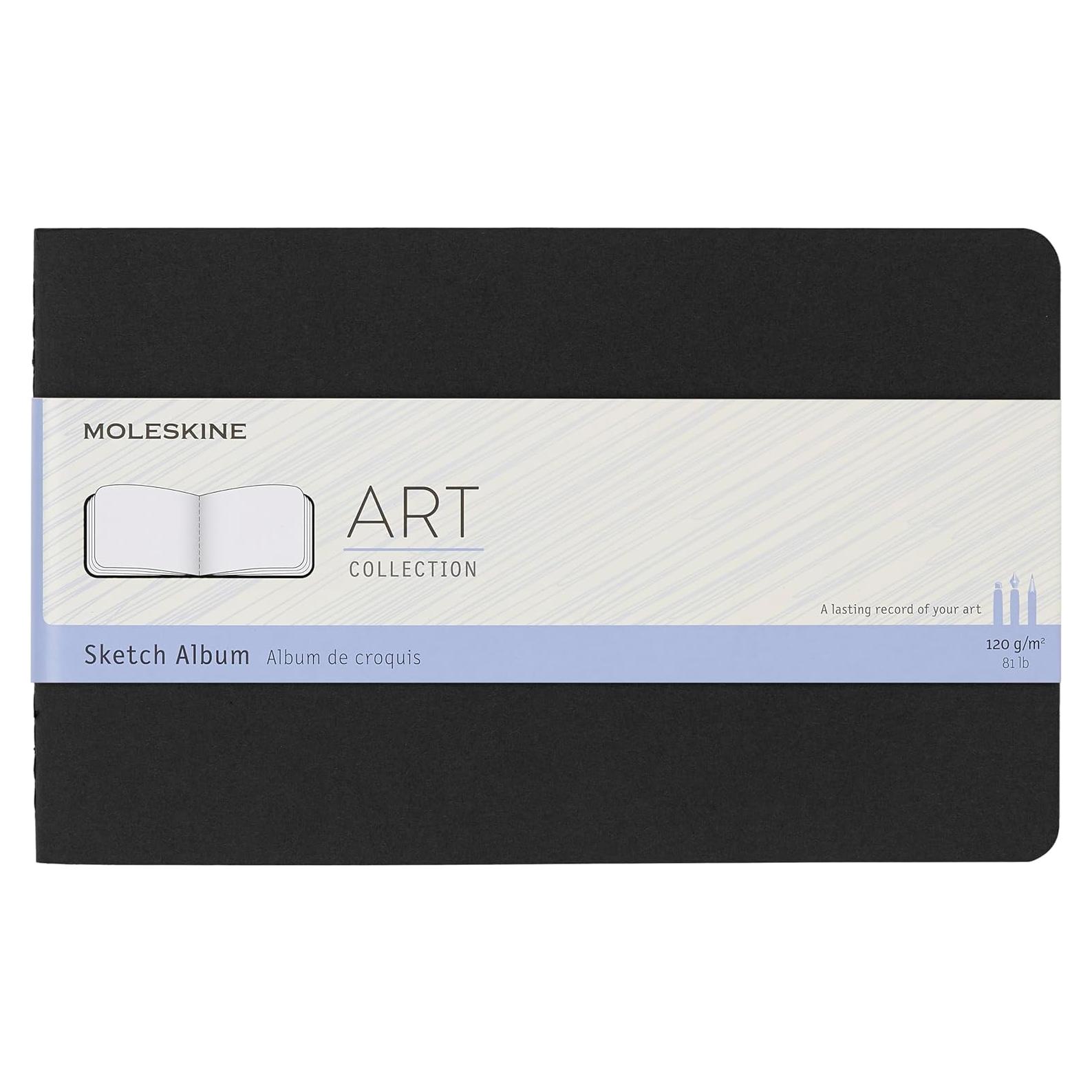 Álbum de Bocetos Moleskine Grande Negro 88 Páginas 21x12.7cm