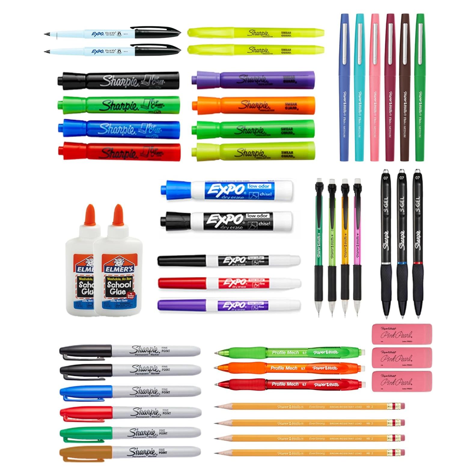 Paquete de Suministros Escolares Sharpie 48 Unidades Multicolor