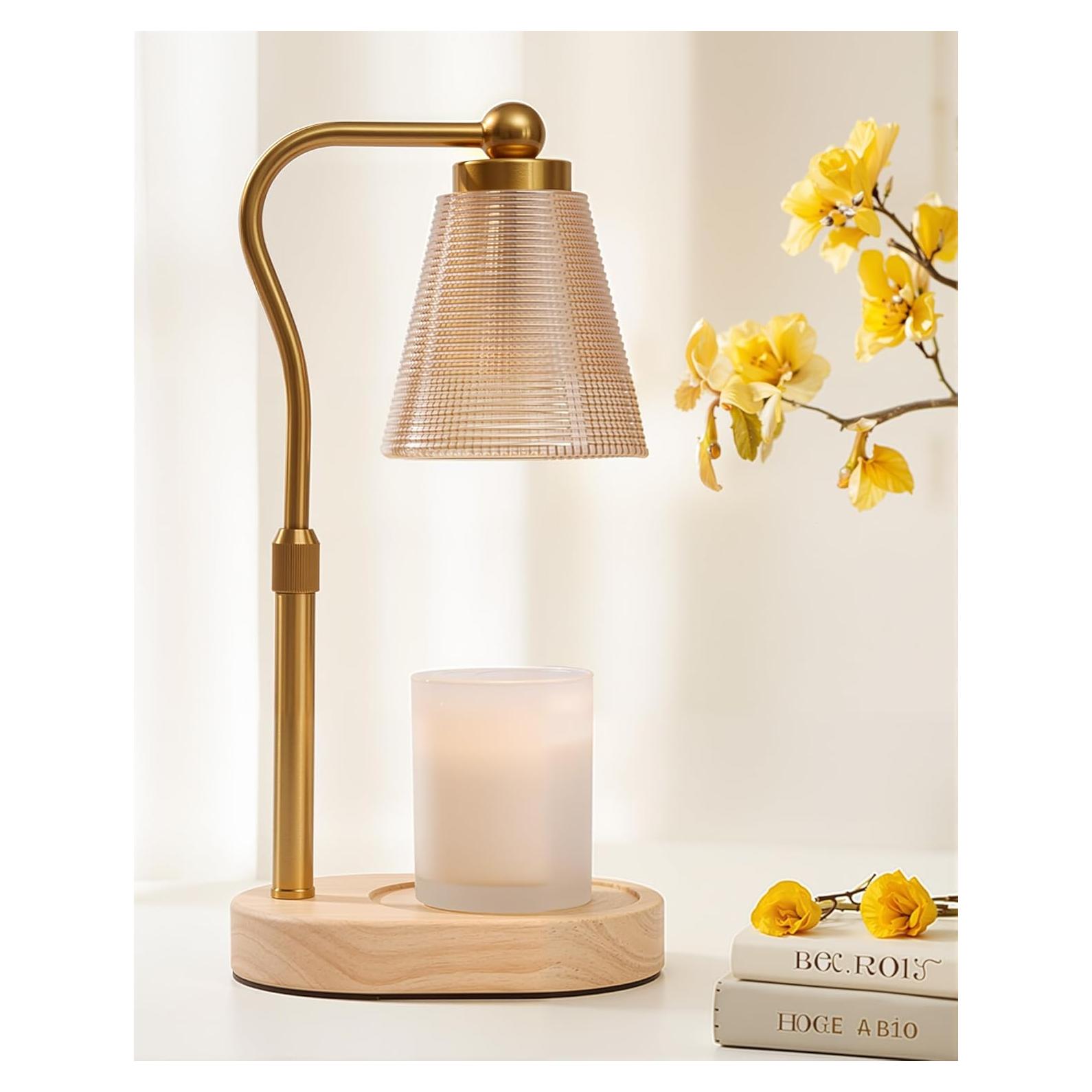 Lámpara Calentadora de Velas HONGZZI con Temporizador y 2 Bombillas