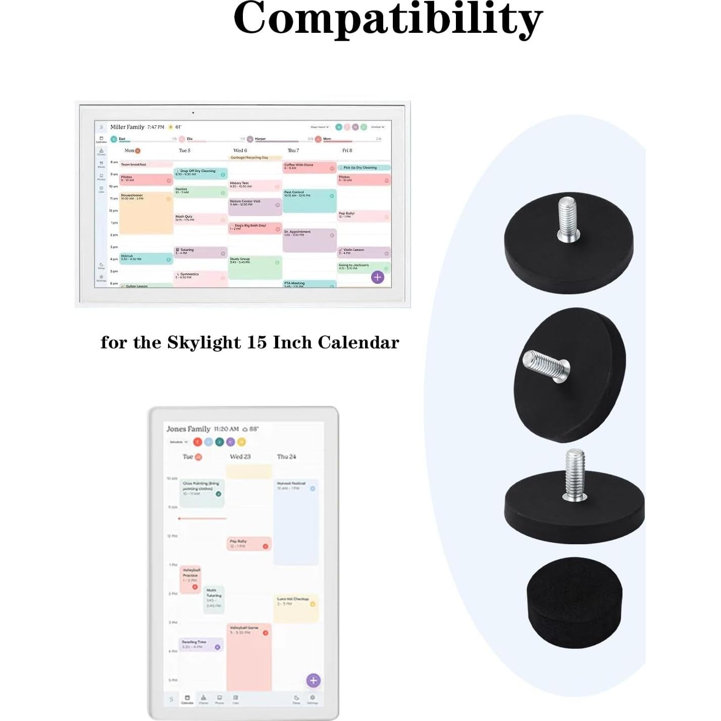 Soporte Magnético para Refrigerador NECANCE Calendario 15"