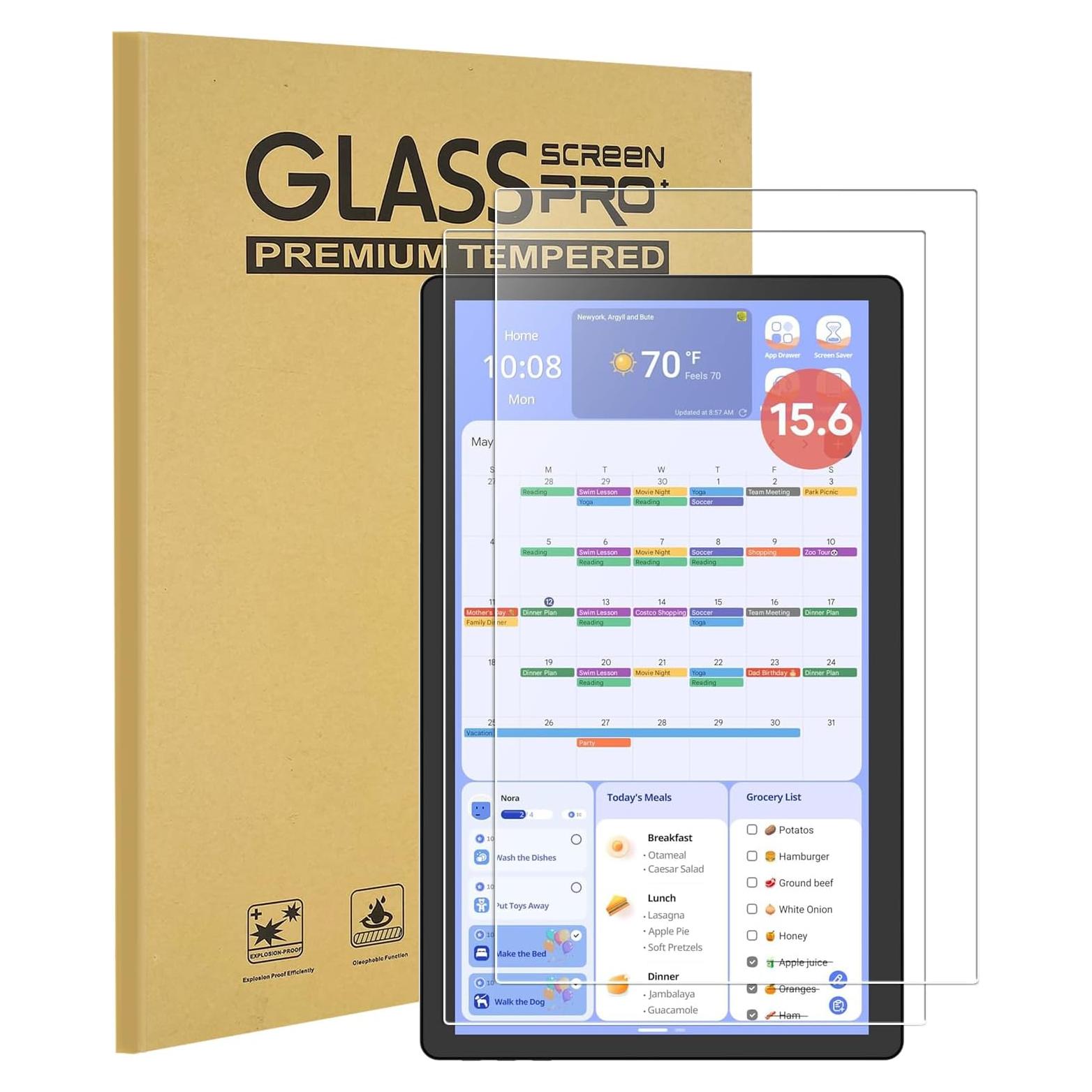 Protector de Pantalla Vidrio Templado KEANBOLL 15.6" HD 9H