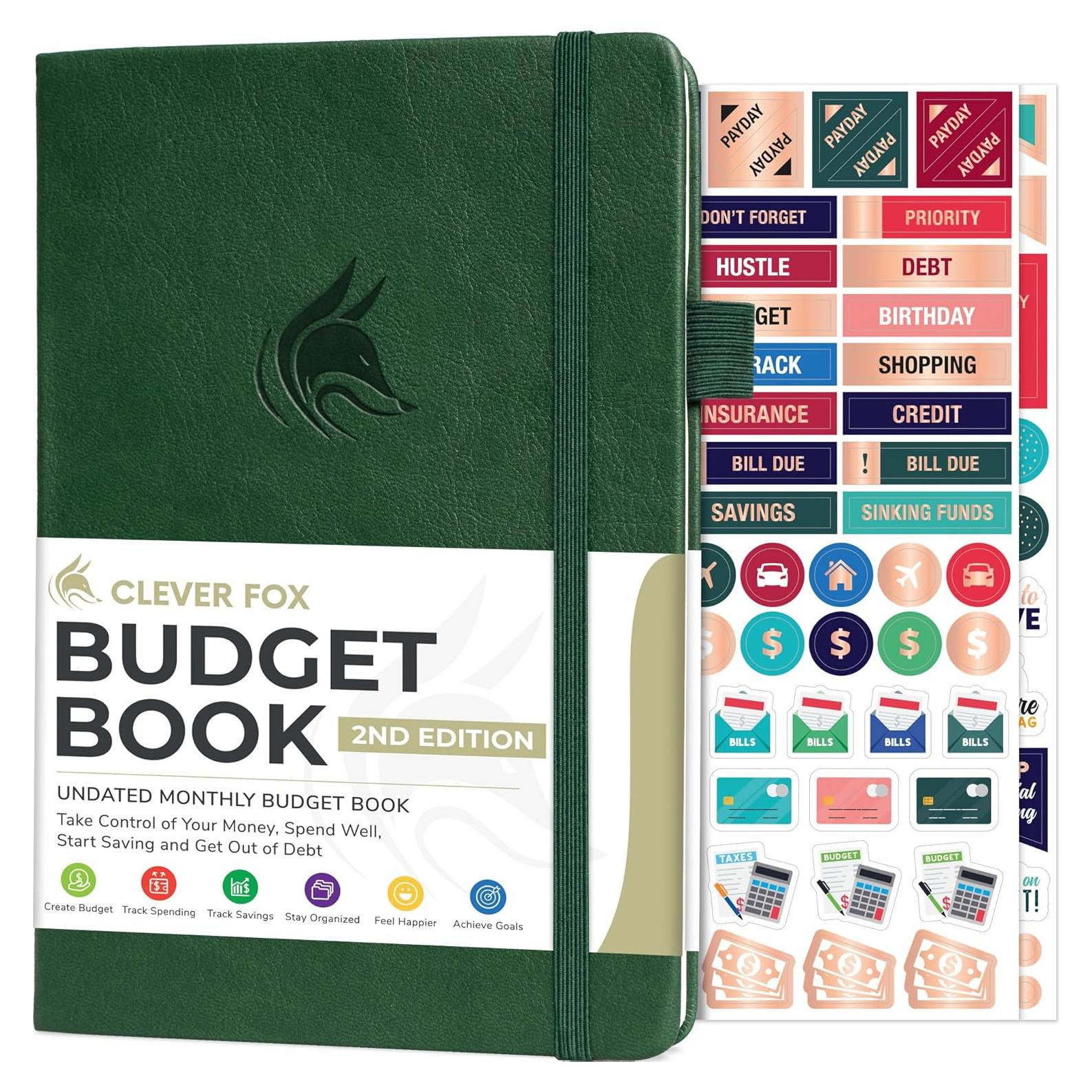 Planificador de Presupuesto Clever Fox 2.0 Verde Oscuro Compacto