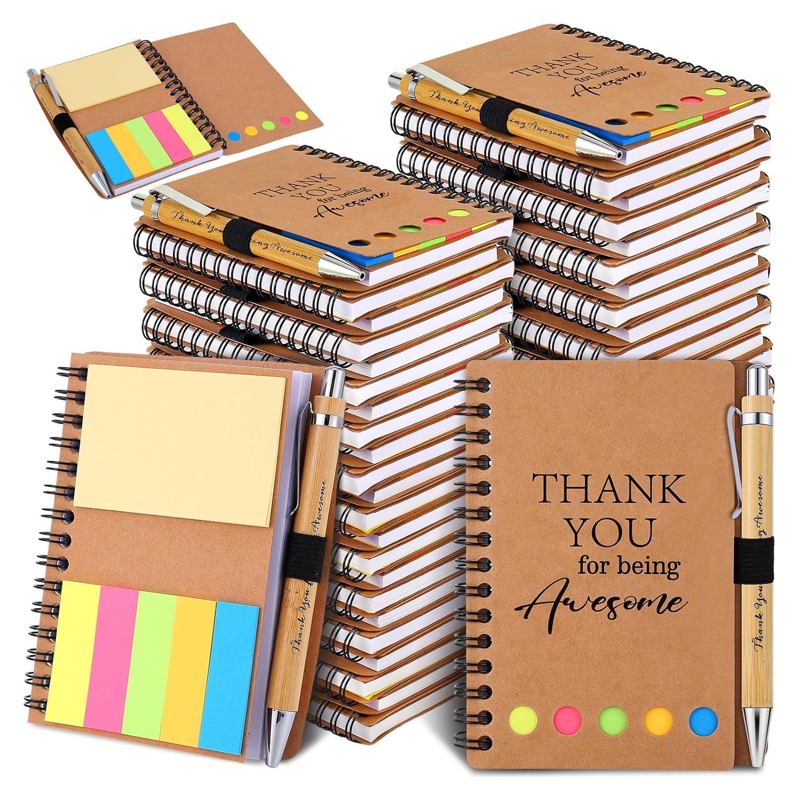 30 Juegos de Cuadernos Espirales y Bolígrafos Czlotyh