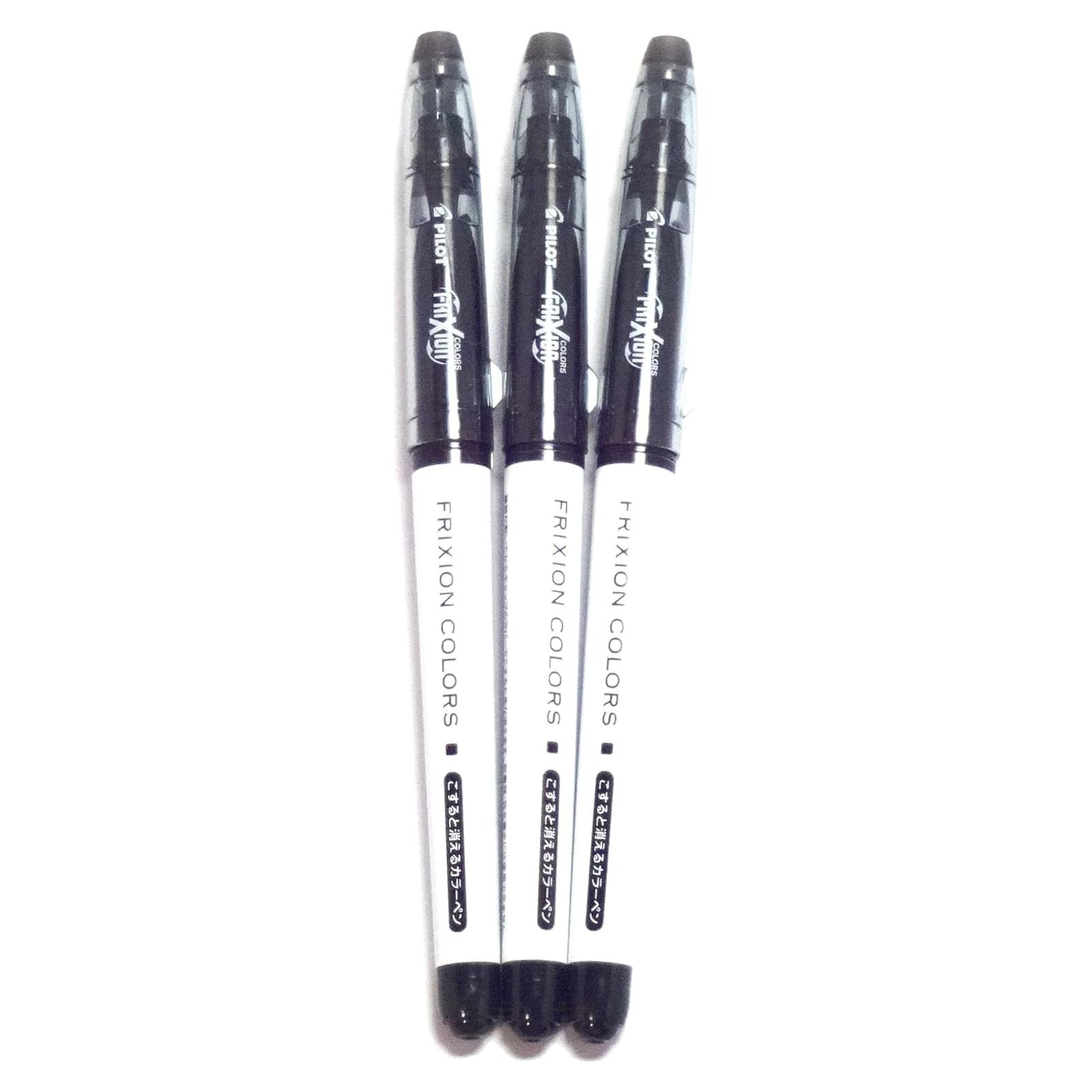 Bolígrafos Borrables Pilot FriXion Negro - Paquete de 3