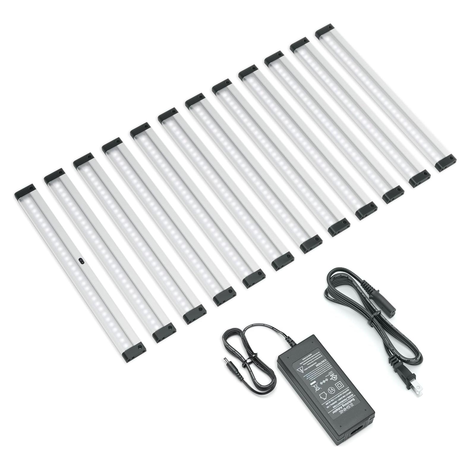 Kit de Iluminación LED Eshine 12 Piezas 30.48 cm Regulable