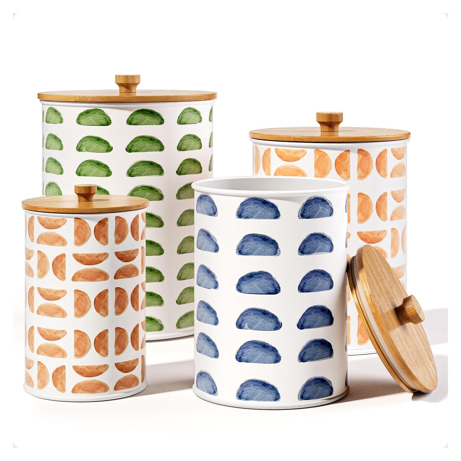 Juego de 4 Tarros de Cocina Herméticos HB Design Co.