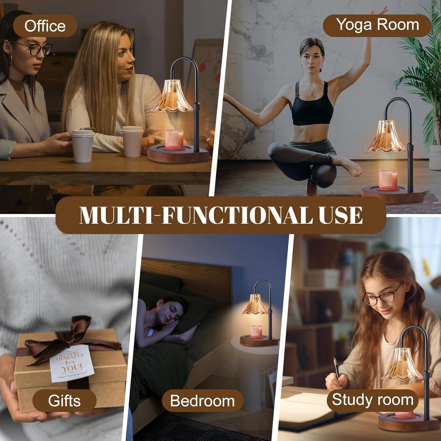 Lámpara Calentadora de Velas EJF Vintage con Temporizador 50W