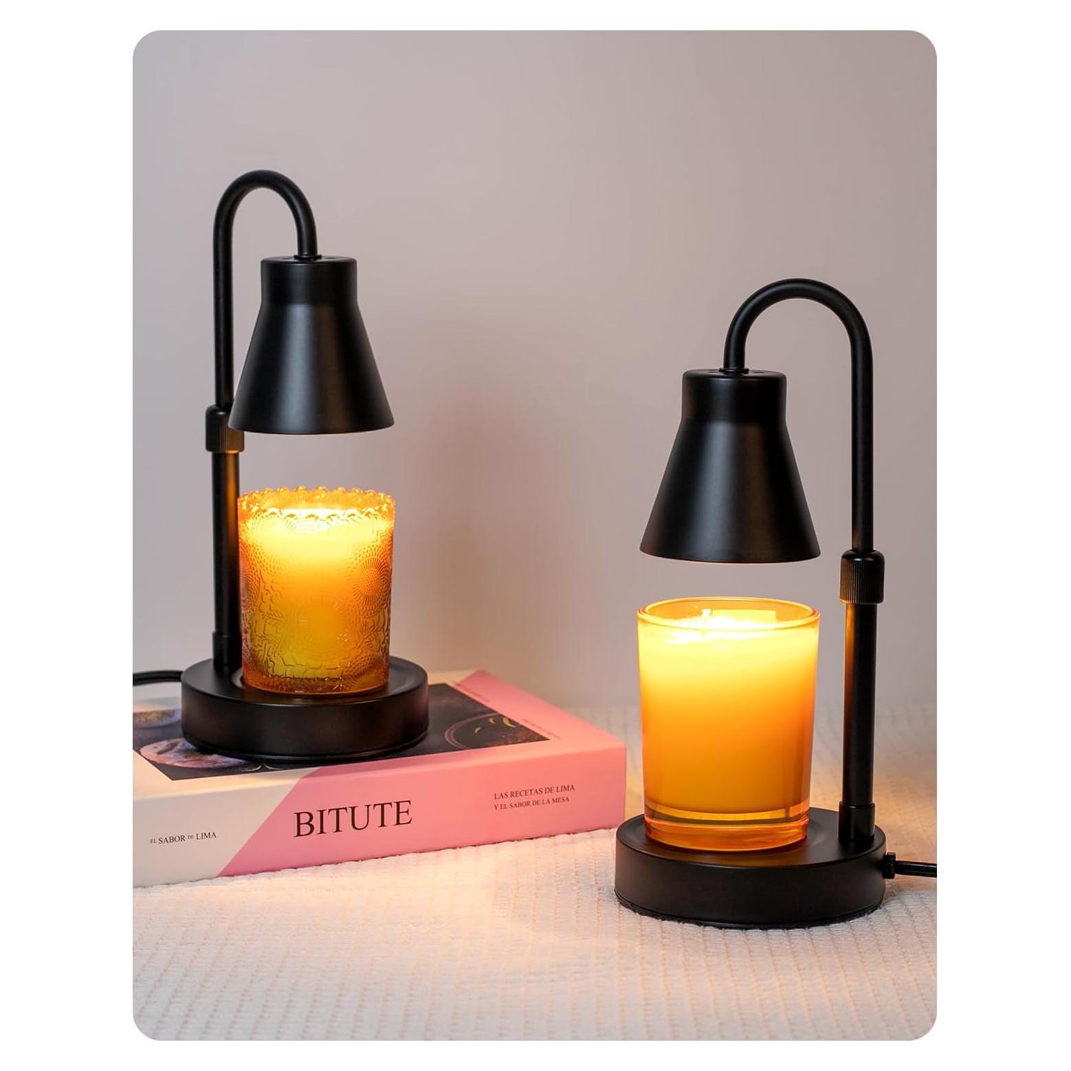 Lámpara Calentadora de Velas Elenhome 2 Paquetes Altura Ajustable