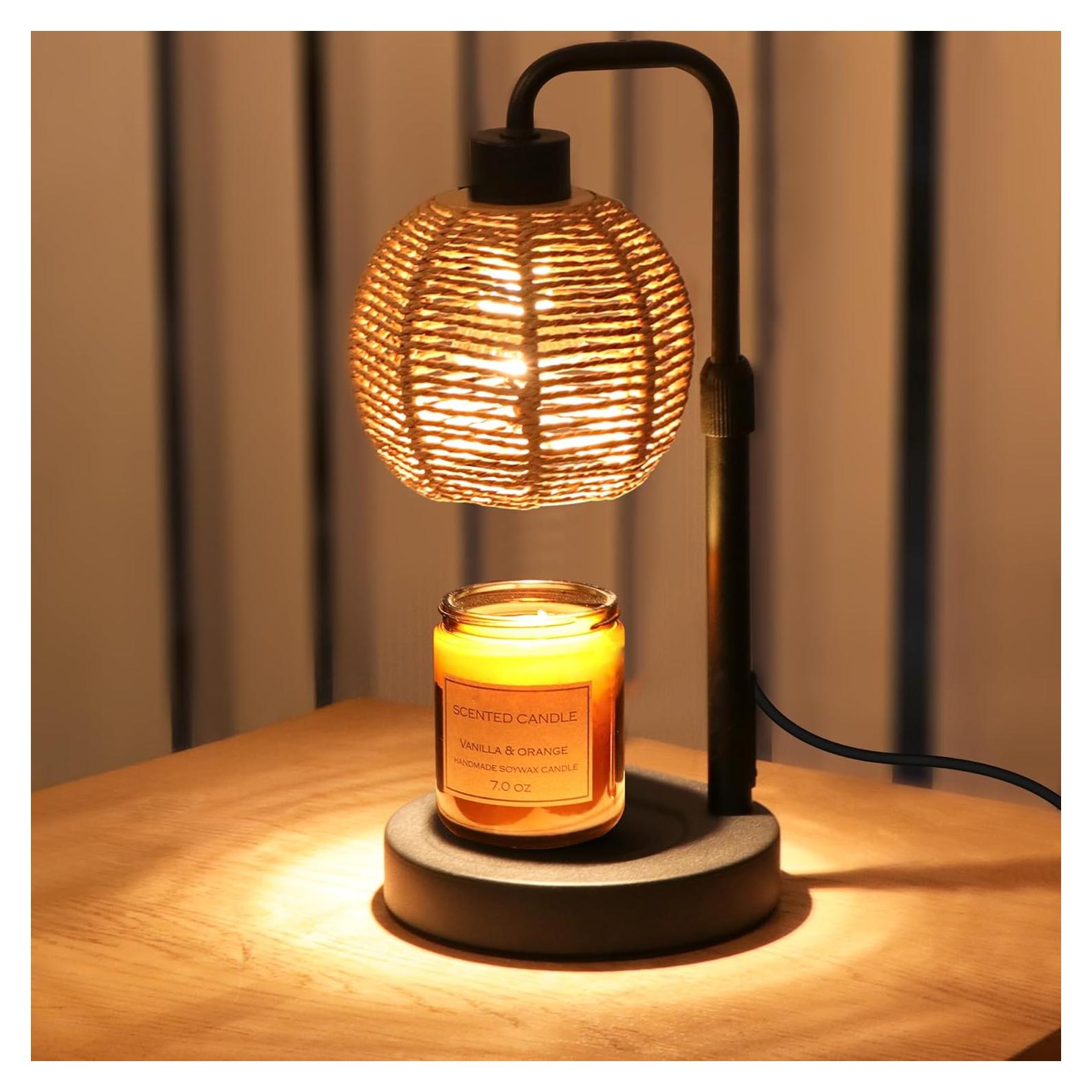 Lámpara Calentadora de Velas Yohonk con Temporizador y Brillo Ajustable