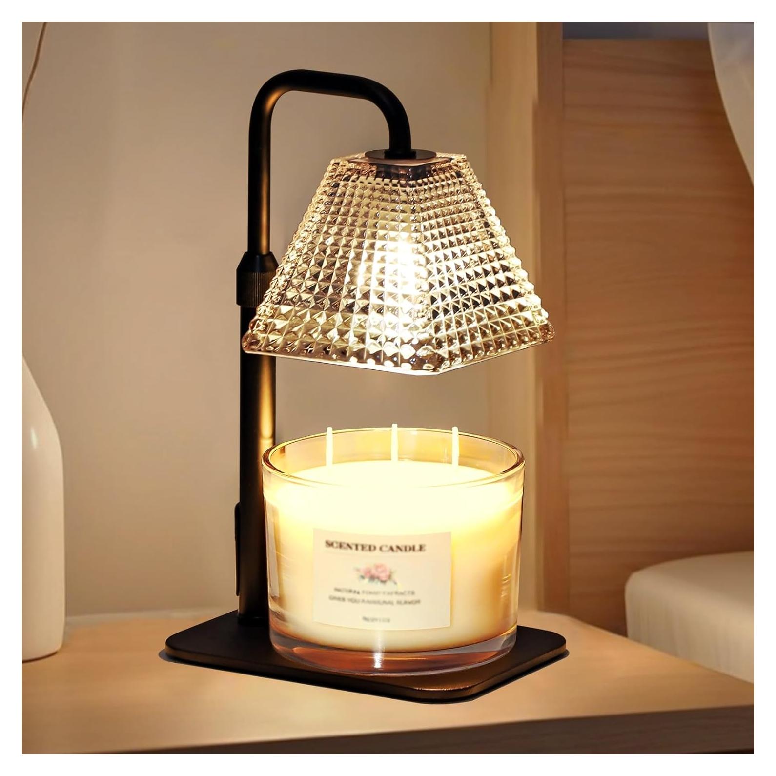 Lámpara Calentadora de Velas MUJTEO con Temporizador y Altura Ajustable