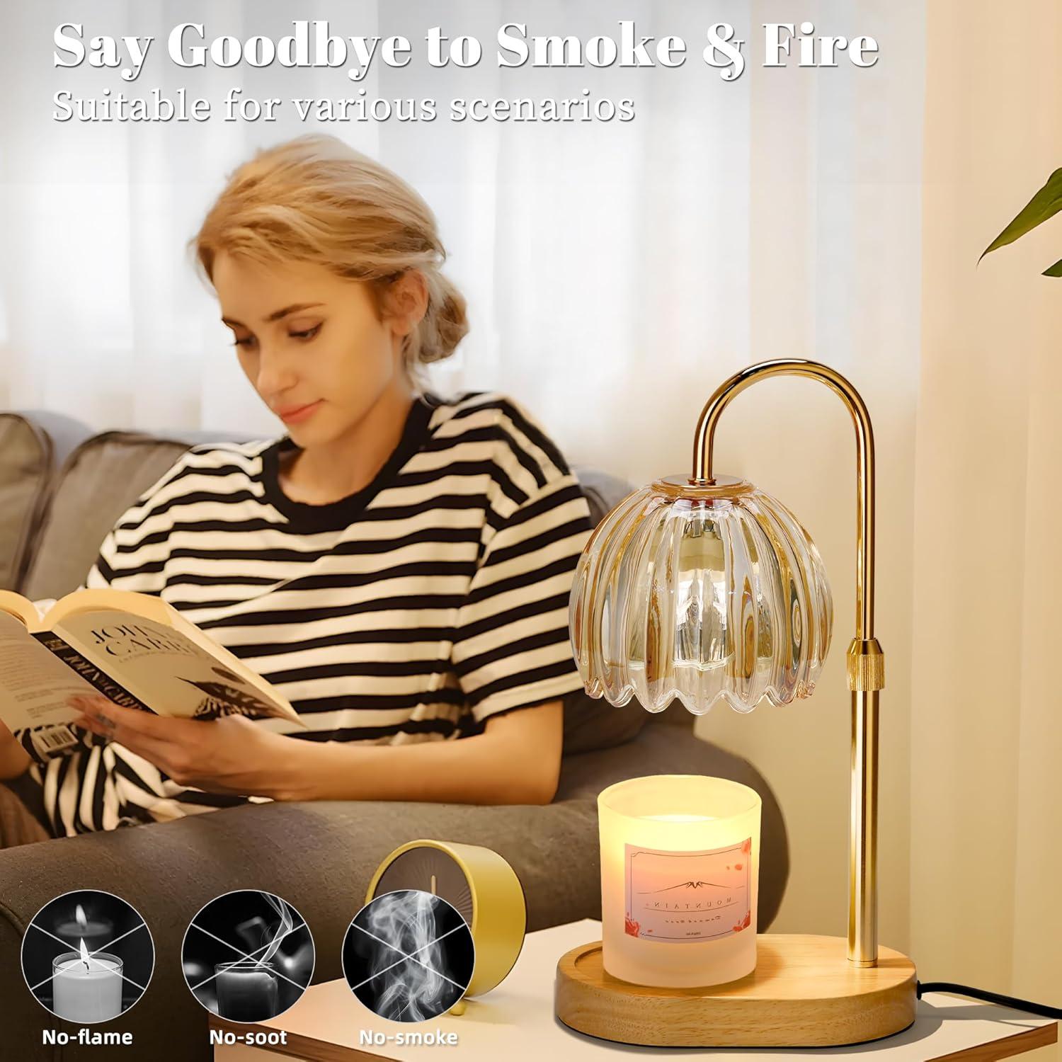 Lámpara Calentadora de Velas Heymirro con Temporizador y Altura Ajustable