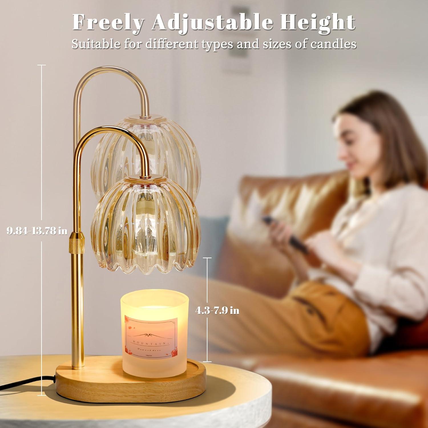 Lámpara Calentadora de Velas Heymirro con Temporizador y Altura Ajustable