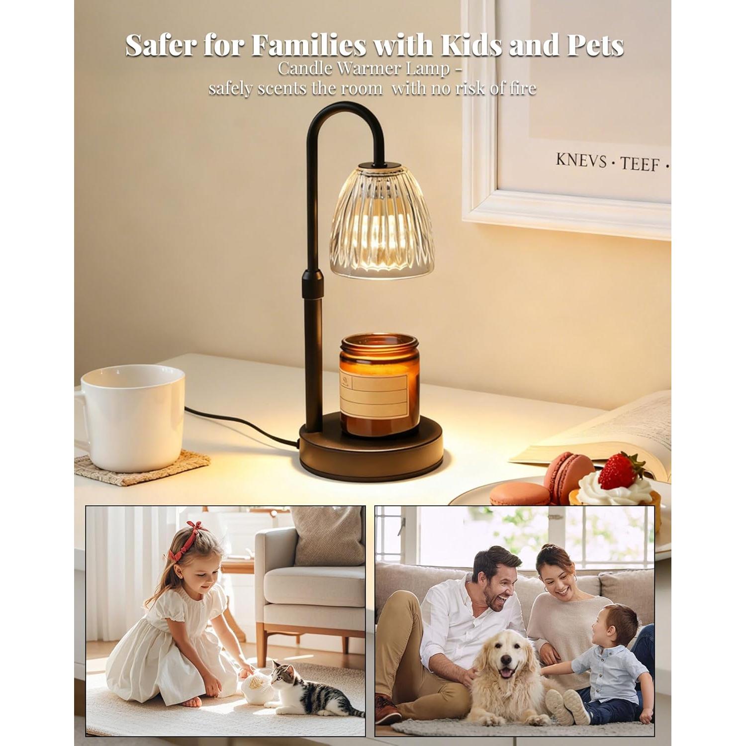 Lámpara Calentadora de Velas Linstaine Regulable con Temporizador