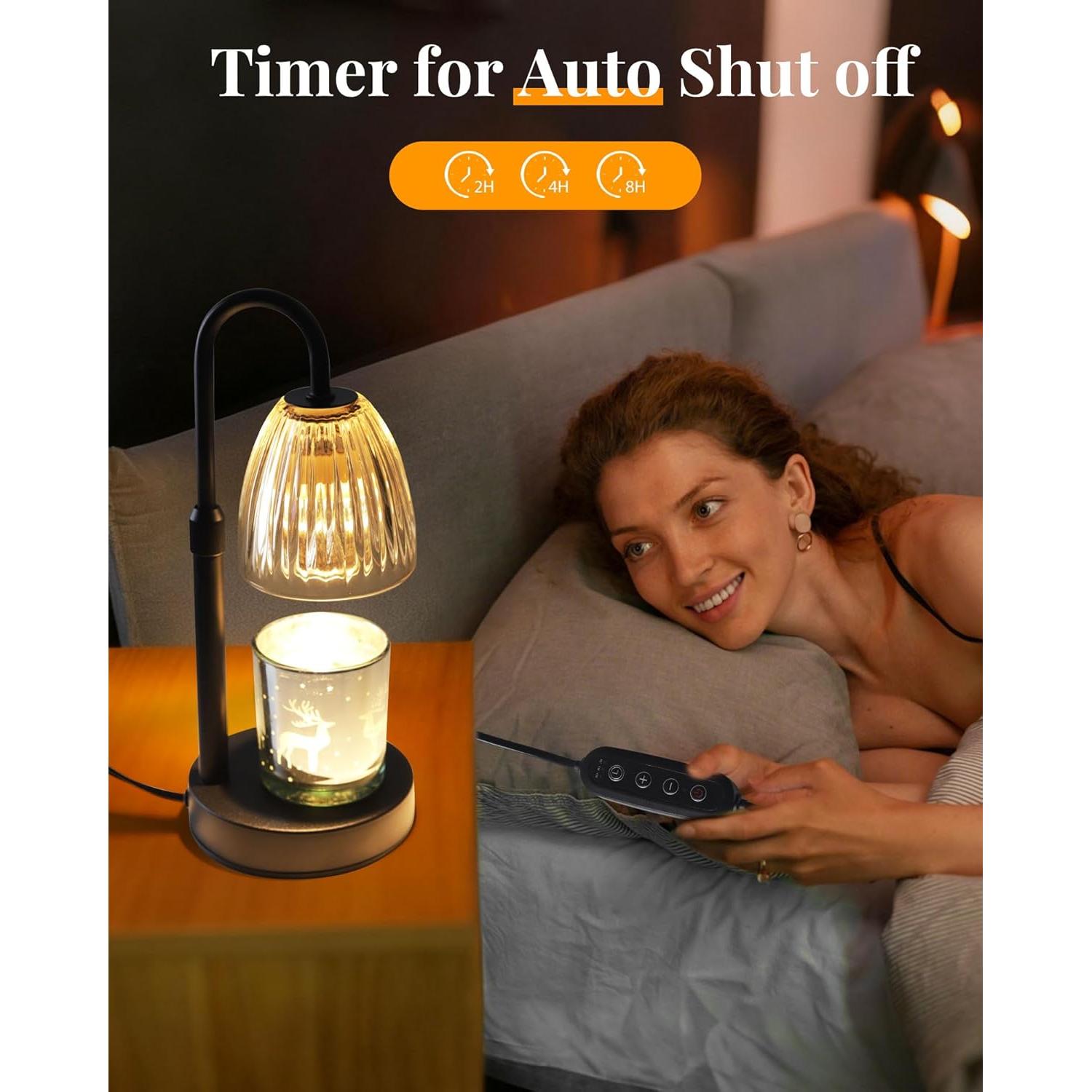 Lámpara Calentadora de Velas Linstaine Regulable con Temporizador