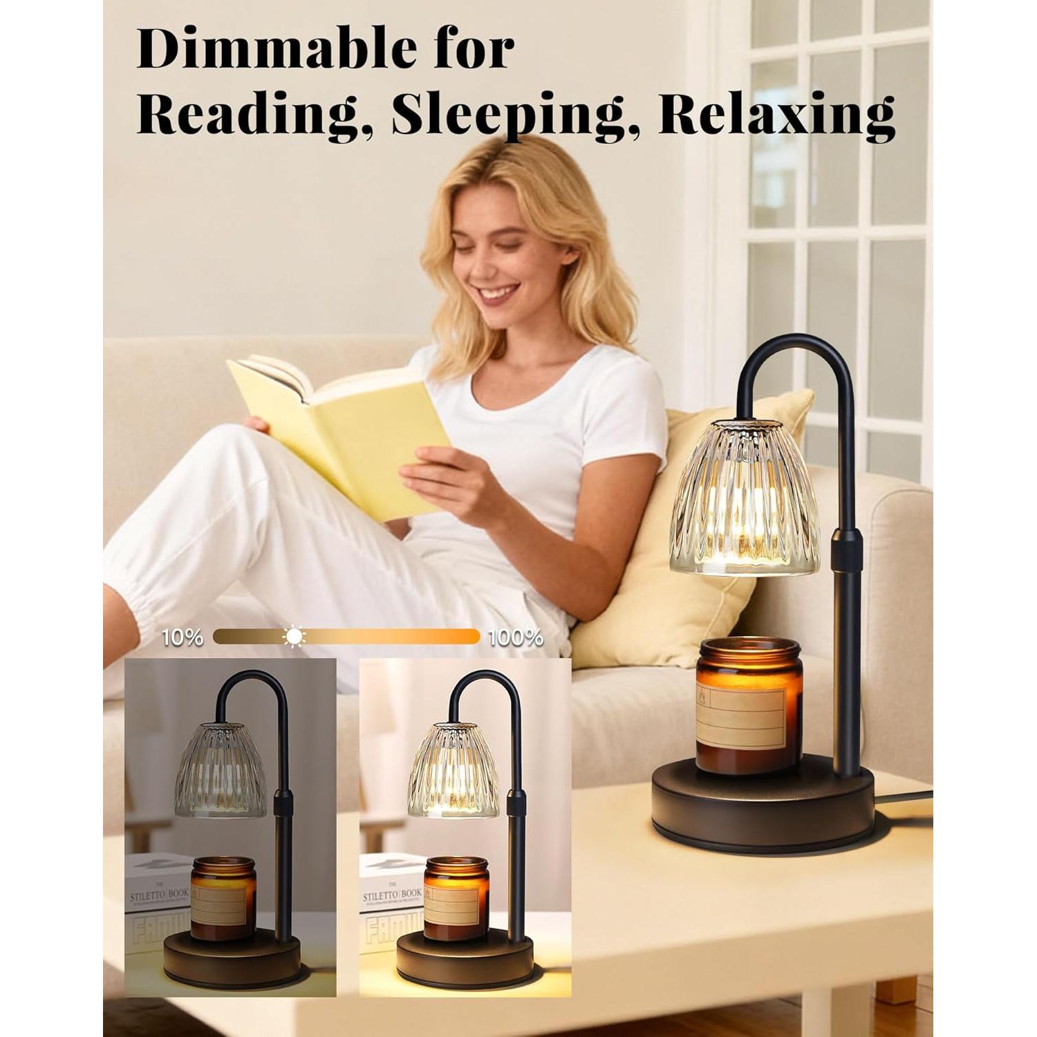 Lámpara Calentadora de Velas Linstaine Regulable con Temporizador