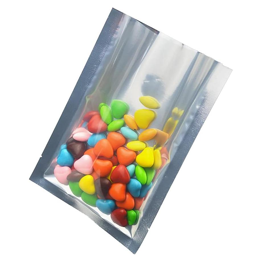 Bolsa de Mylar Aluminio Plateado 6x9cm 200 Piezas Sello Térmico