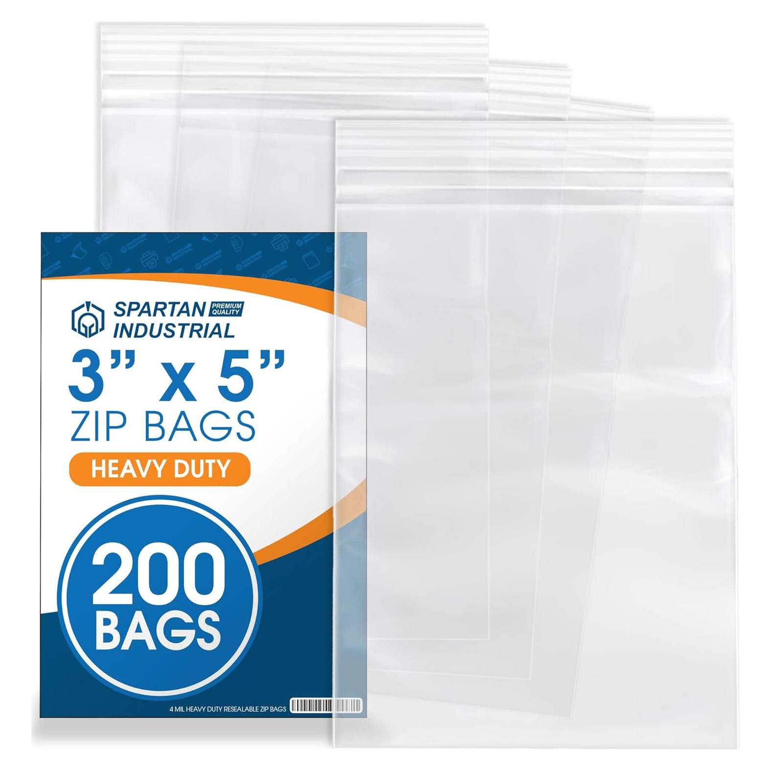 Bolsas Reclosables Transparentes Spartan Industrial 3x5" 200 Unidades