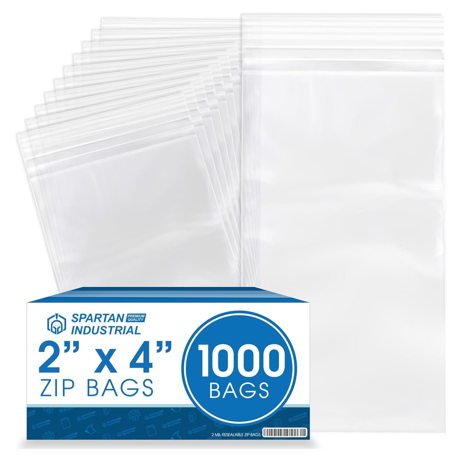Bolsas Plásticas Reclosables Spartan Industrial 2x4" 1000 Unidades