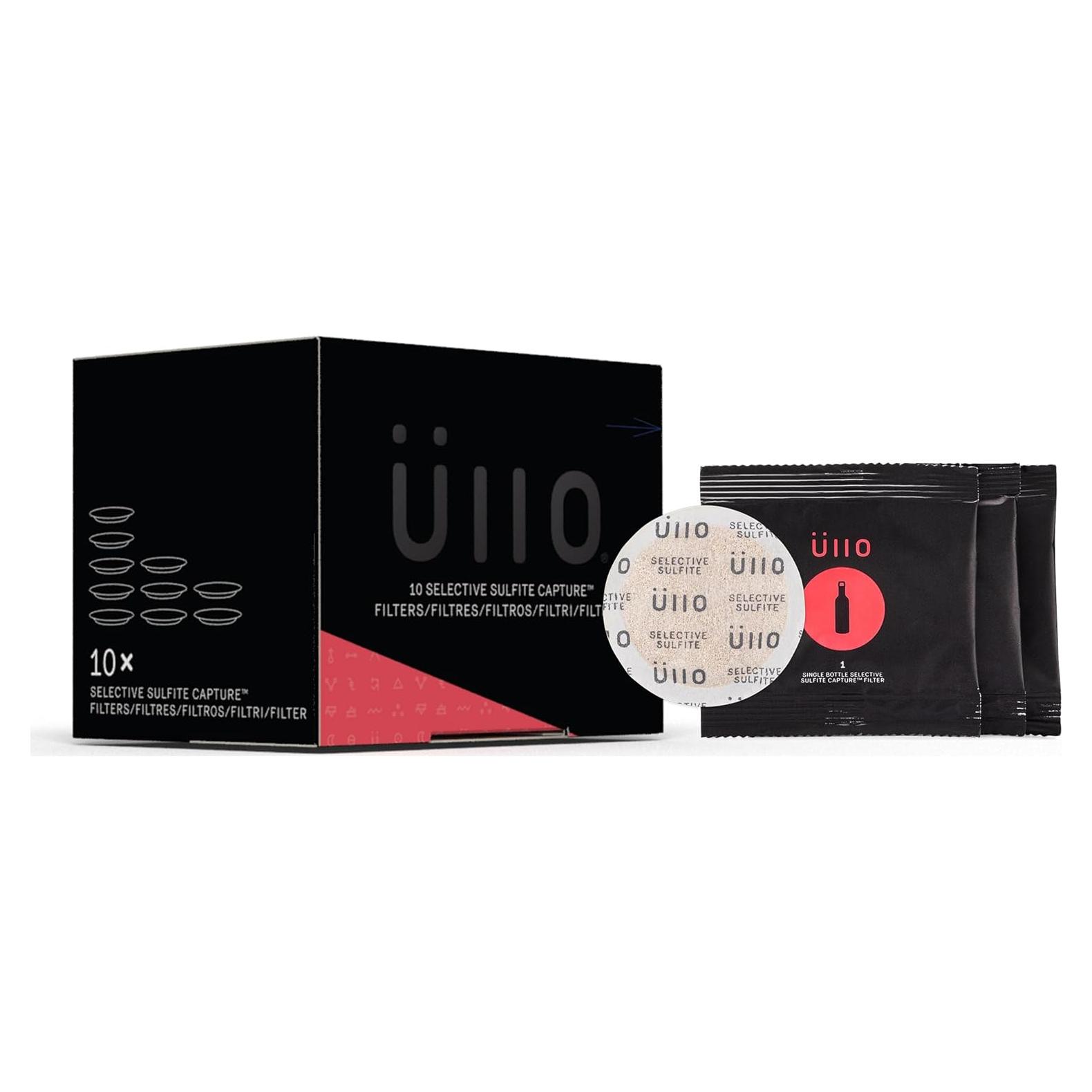 Filtros Ullo para Vino - Paquete de 10 Unidades, Sin Sulfitos