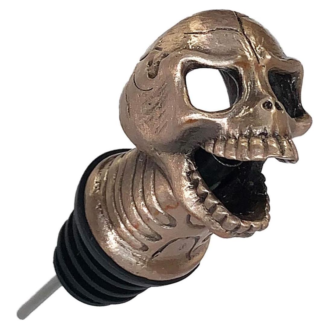 Vaso de Vino Calavera Cobre - Vertedor de Whisky Único