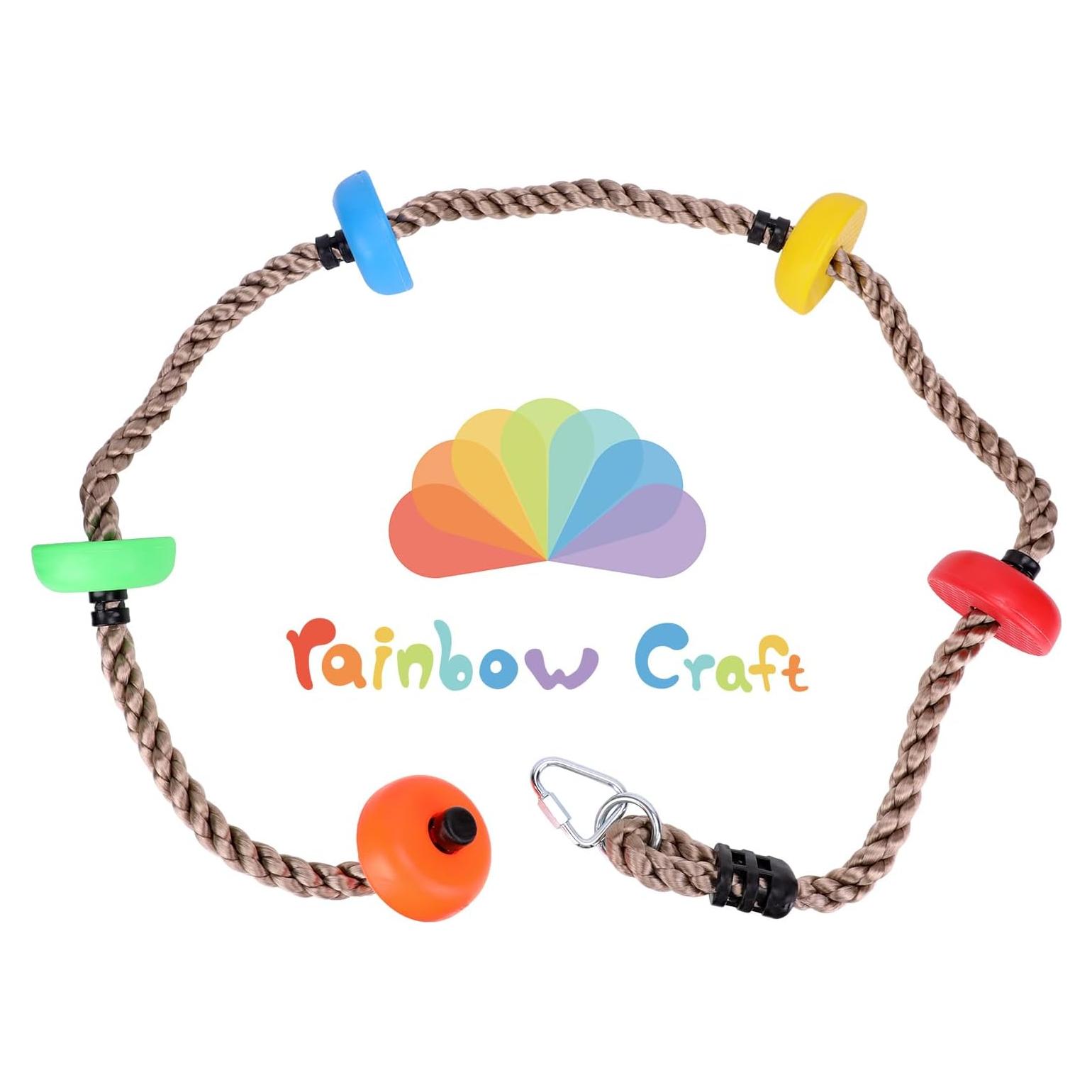 Cuerda de Escalada Colorida Rainbow Craft 2m - Ninja Warrior