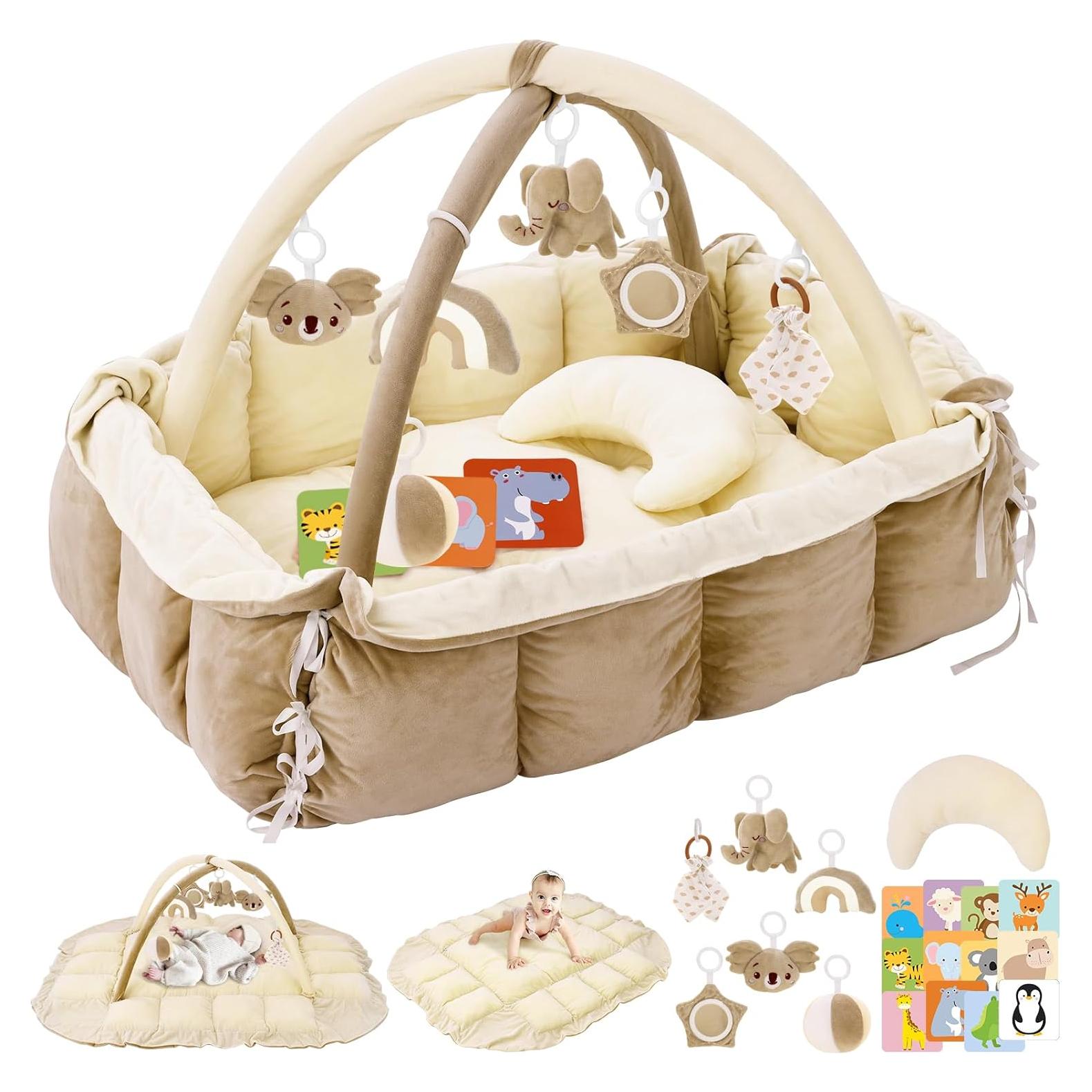 Gimnasio de Juego 5-en-1 Foryoomi Crema para Bebés