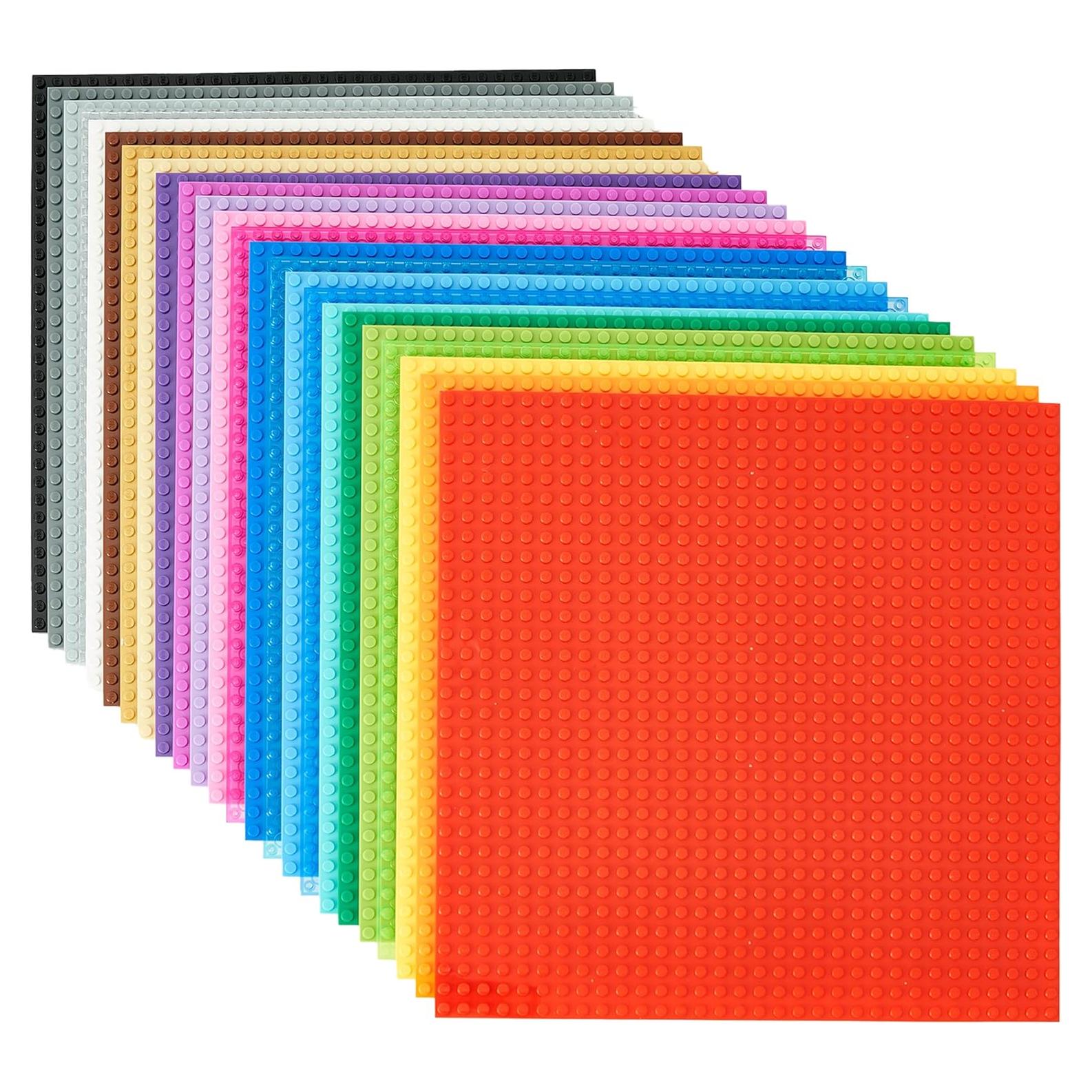 Placas Base Apilables Strictly Briks - 24 Mats Arcoíris 25.4 cm