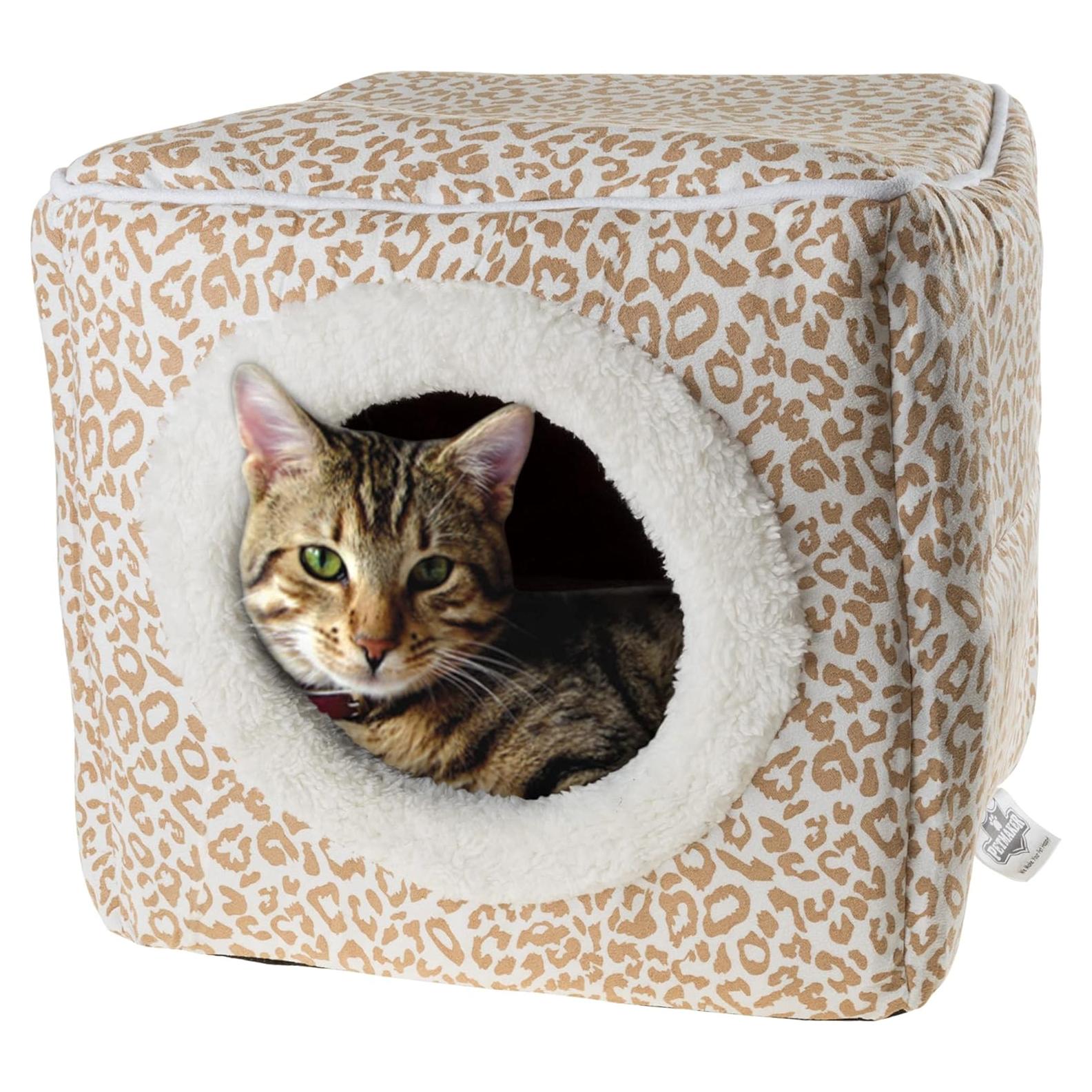 Cueva para Gatos PETMAKER Beige/Blanco 33x30x29 cm
