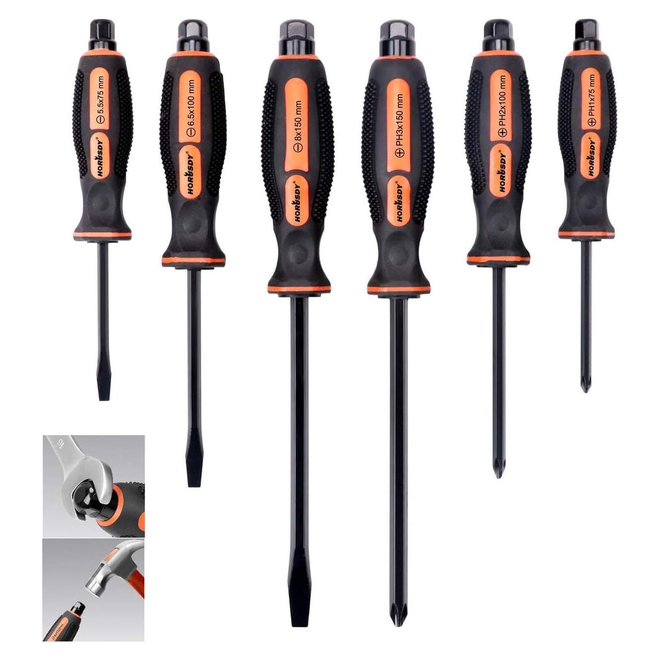 Juego de Destornilladores Magnéticos 6 Piezas HORUSDY