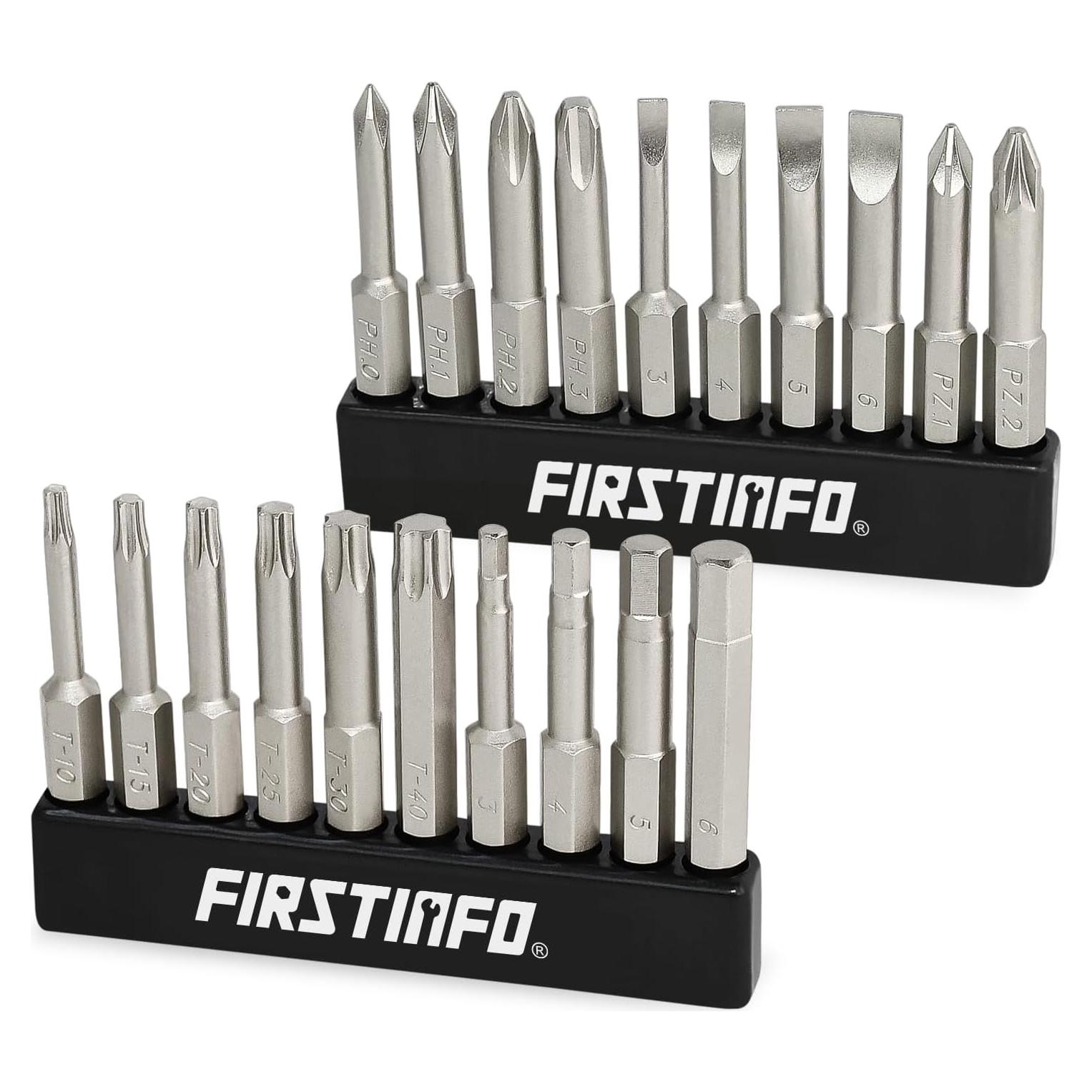 Set de Puntas de Destornillador Firstinfo H5199D - 20 Piezas Acero S2