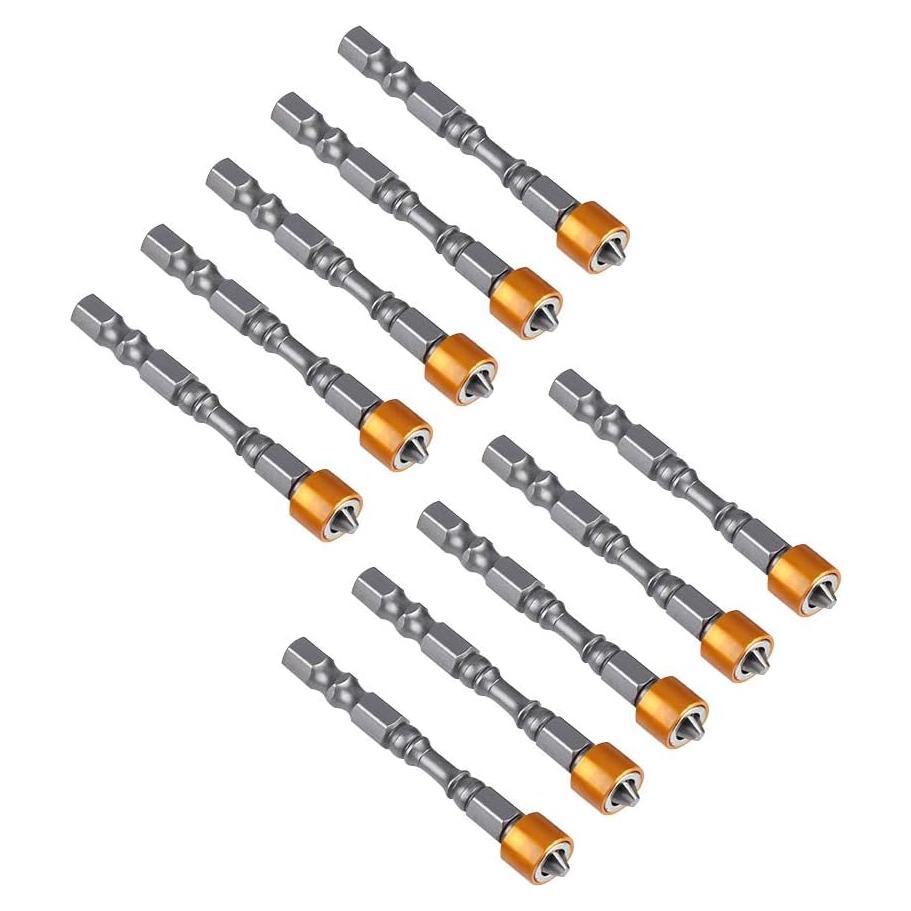 10 Puntas Magnéticas PH2 Eujgoov para Destornillador de Pladur