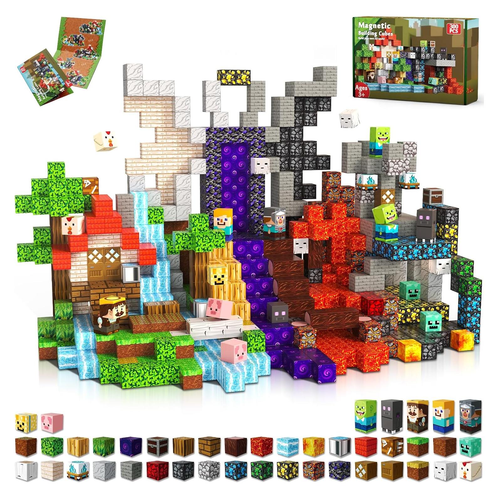 300 Piezas Bloques Magnéticos Magneverse - Juguetes STEM 3+ Años