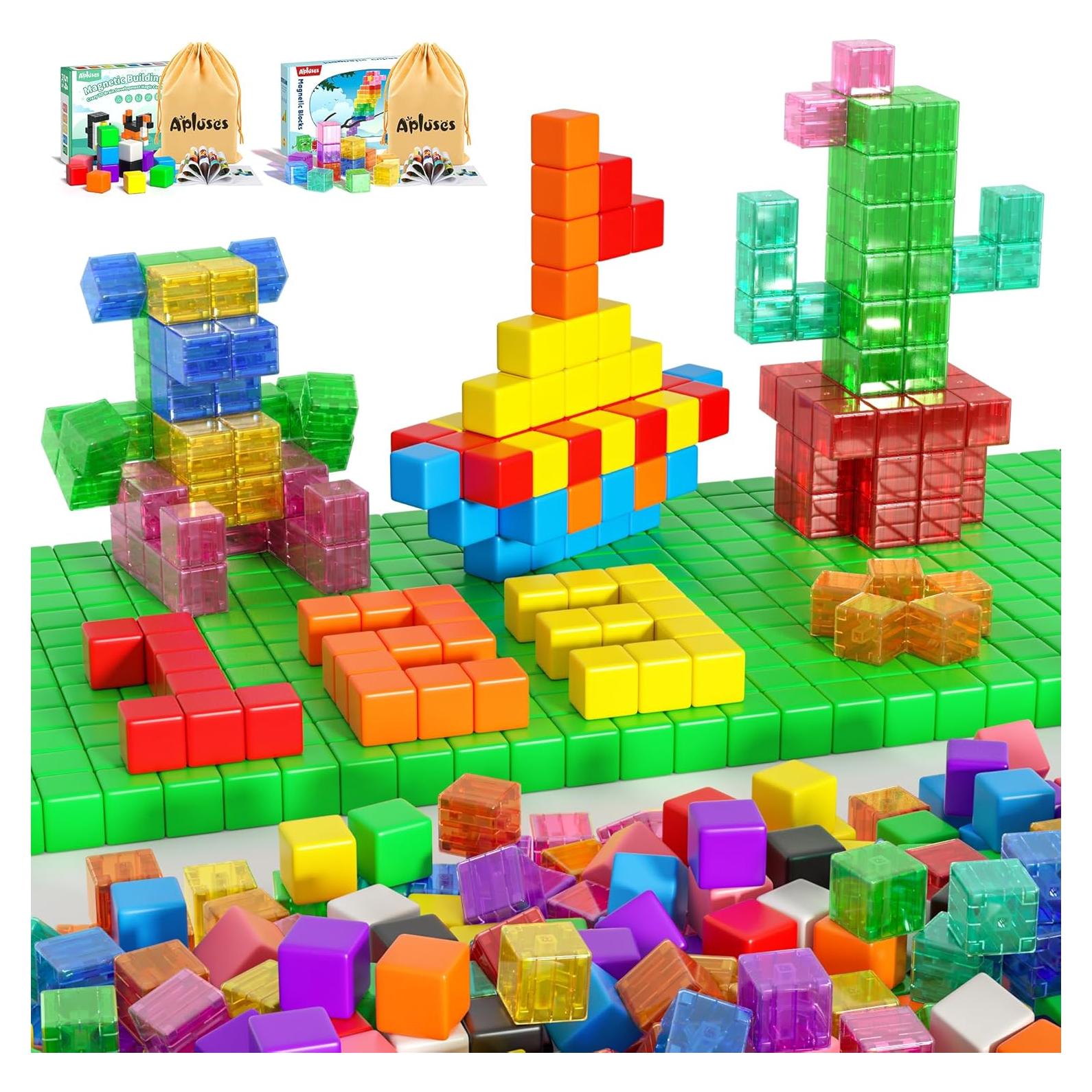 Set de 74 Bloques de Construcción Magnéticos para Niños 3-6 Años