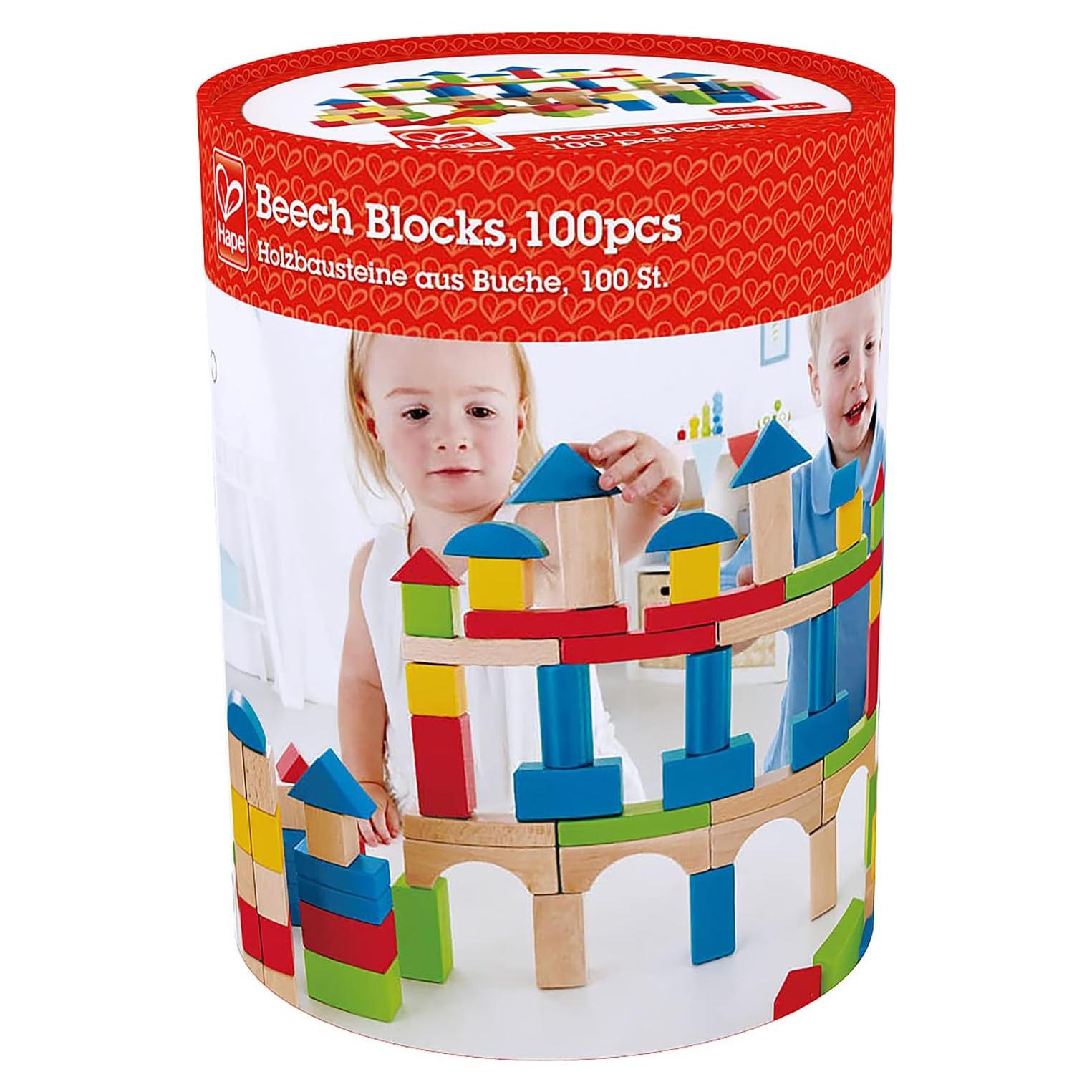 Juego de Bloques de Madera Hape 100 Piezas Educativos