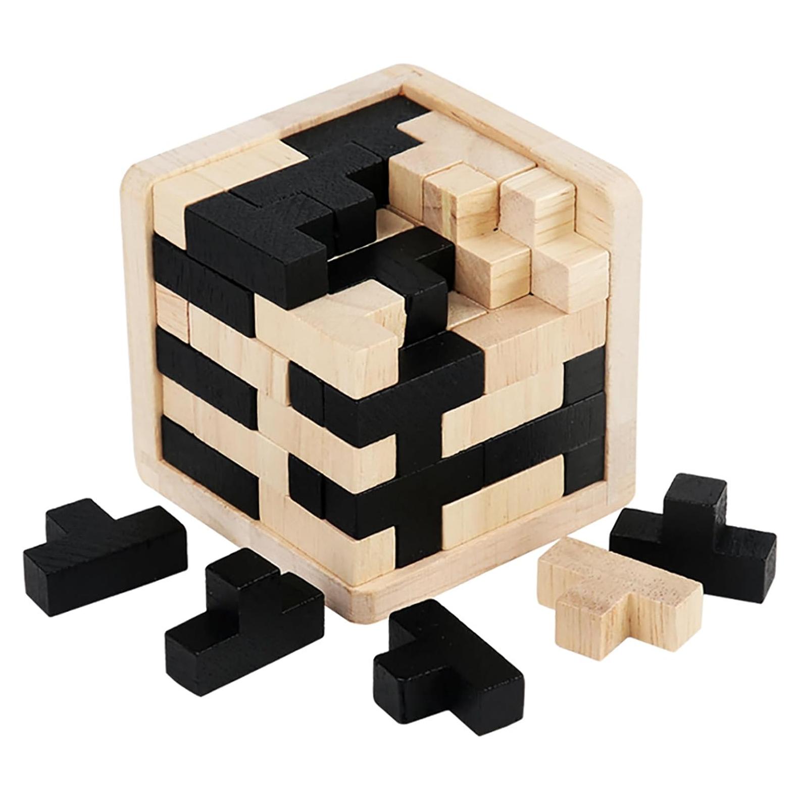 Rompecabezas de Madera 3D AHYUAN en Forma de T - 54 Piezas