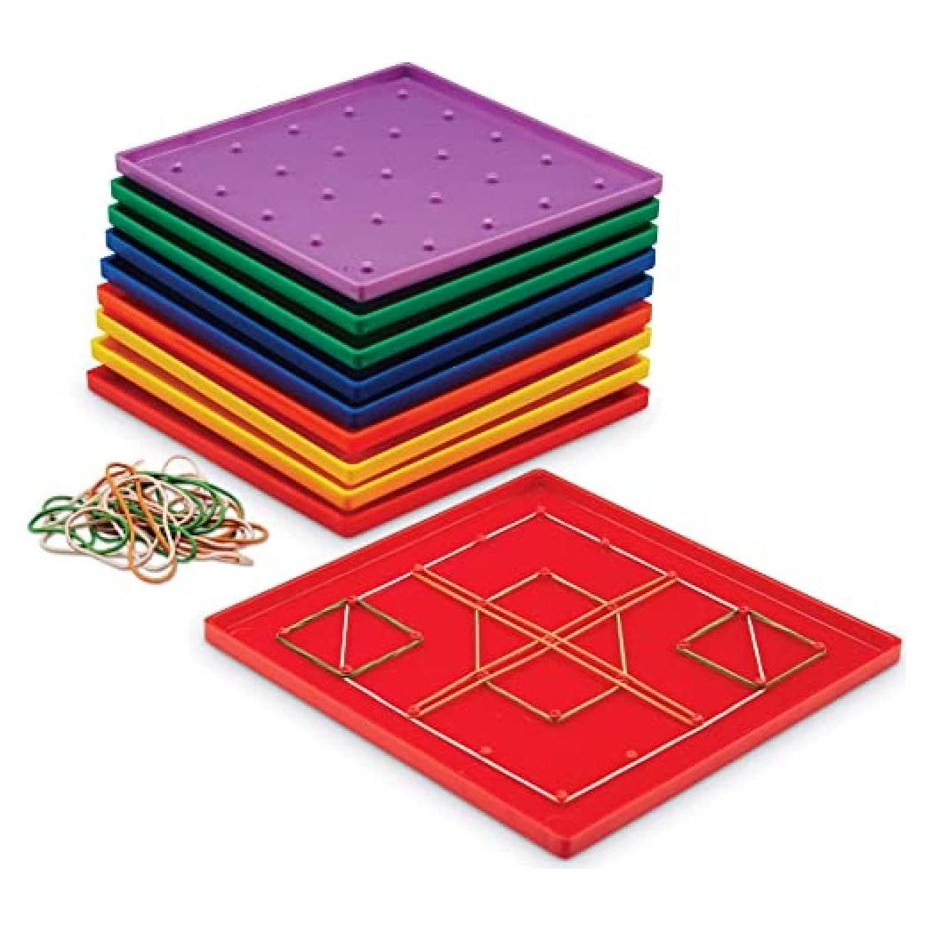 Set de 10 Geoboards Learning Resources 18.4 cm para Niños 5+