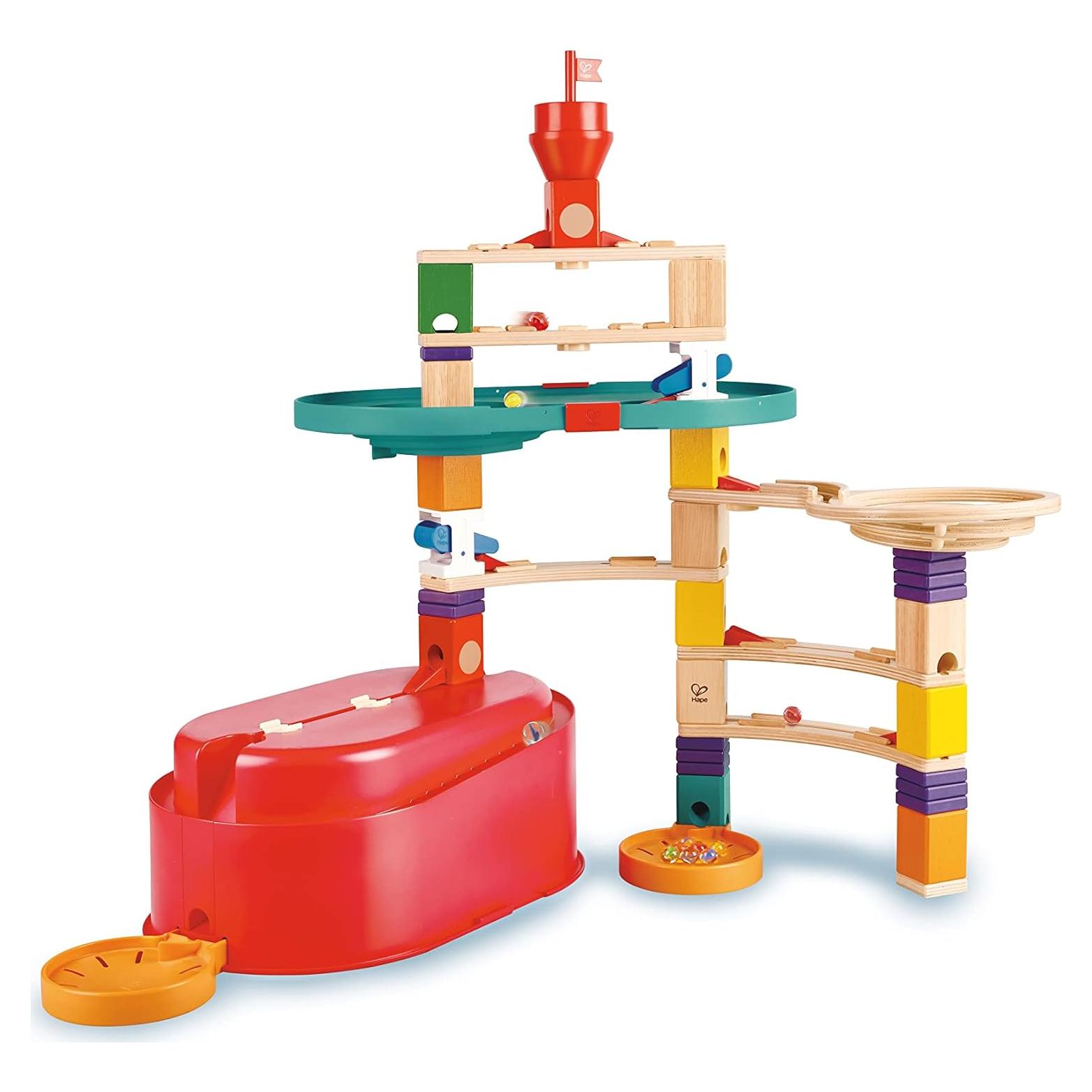 Set de Construcción de Carreras de Canicas Hape 90 Piezas
