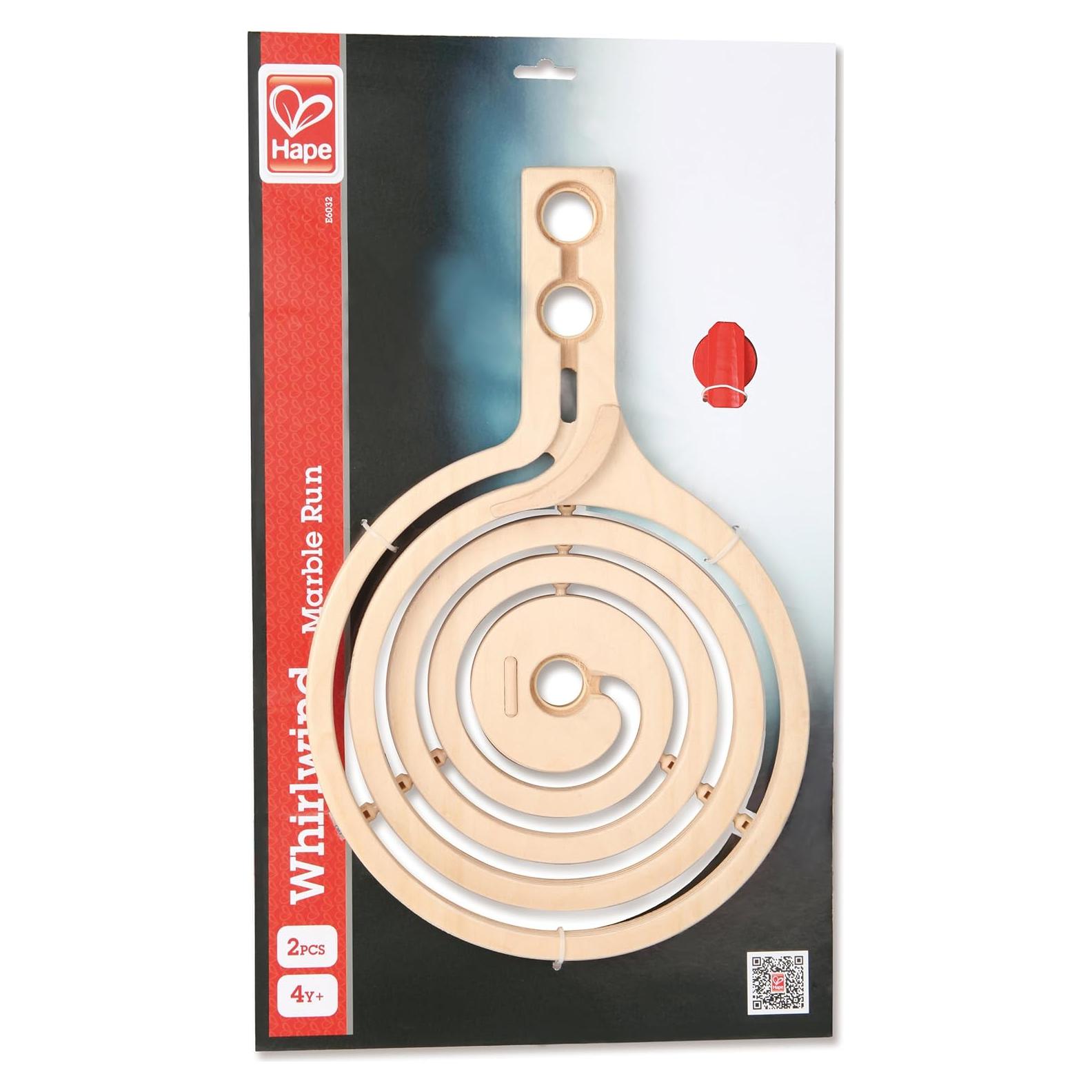 Hape Quadrilla Carrera de Canicas Madera Torbellino 2 Piezas