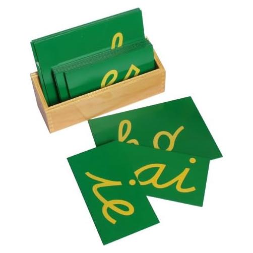 Letras Dobles de Papel de Lija Montessori Elite 16 Combinaciones
