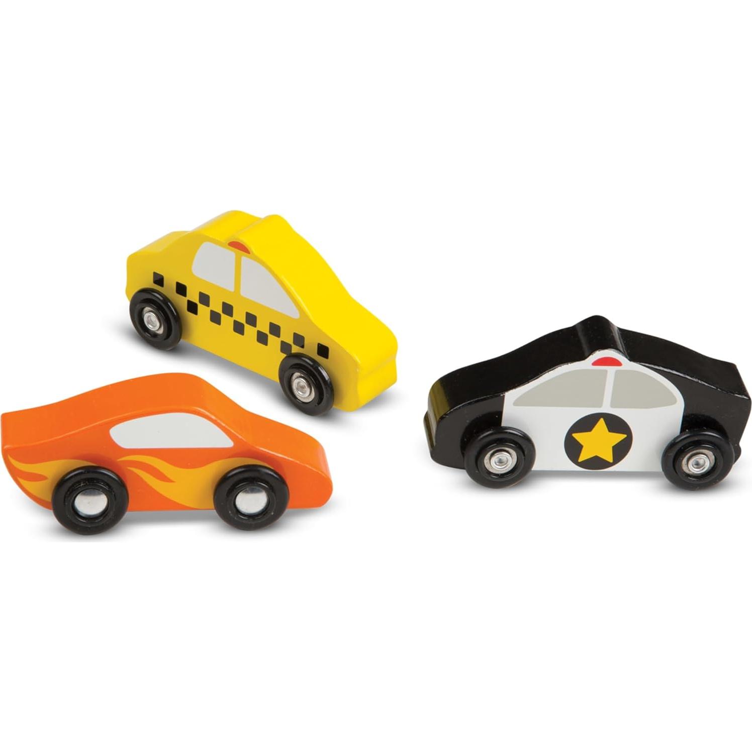 Juego de Vehículos de Madera Melissa & Doug - 9 Piezas