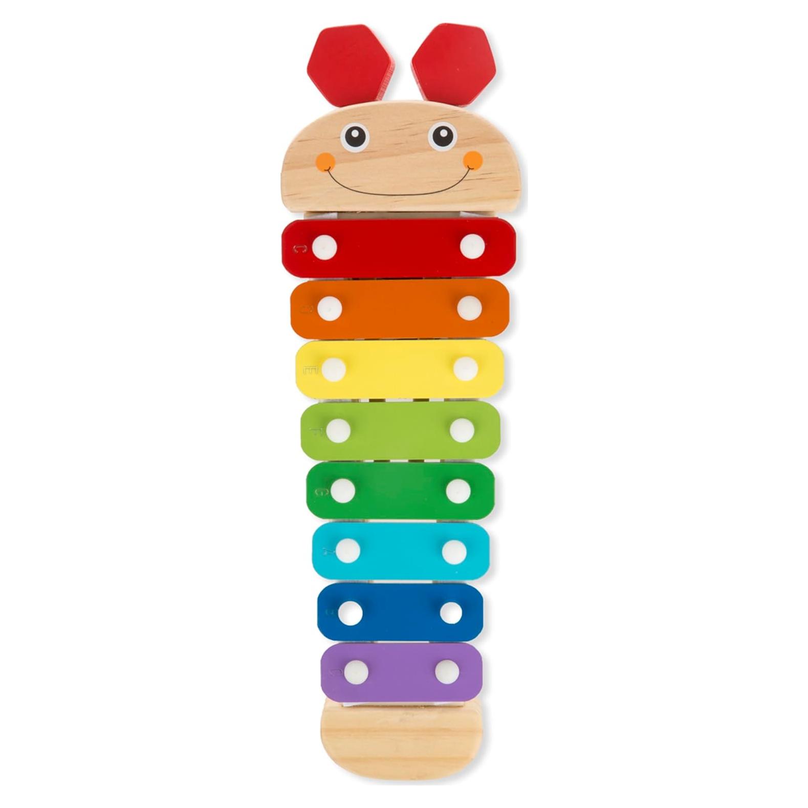 Xilófono Musical de Oruga Melissa & Doug 39.8x16.5x3.8 cm