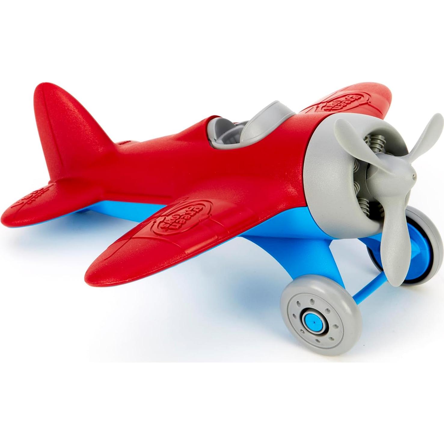 Avión de Juguete Green Toys - Rojo, 23x23x10 cm, Sin BPA