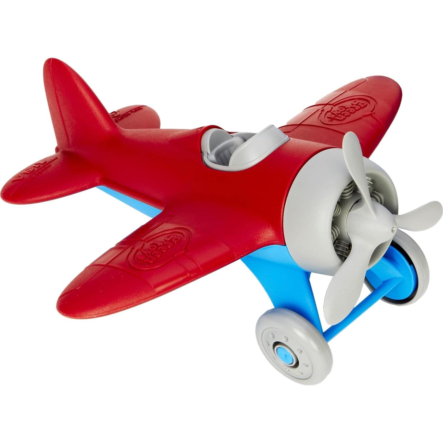 Avión de Juguete Green Toys - Rojo, 23x23x10 cm, Sin BPA
