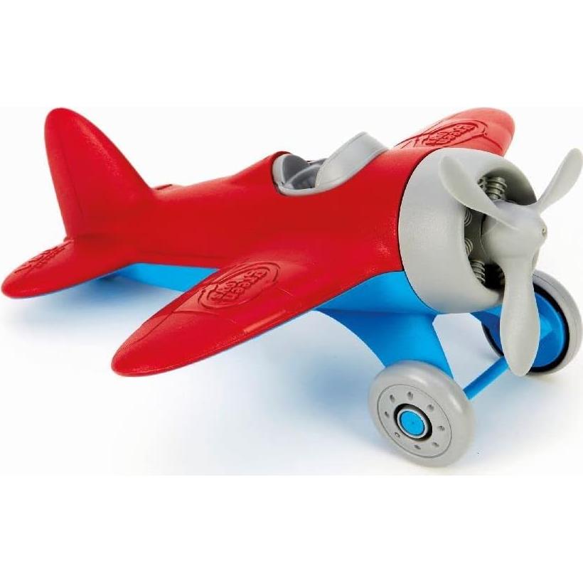 Avión de Juguete Green Toys - Rojo, 23x23x10 cm, Sin BPA