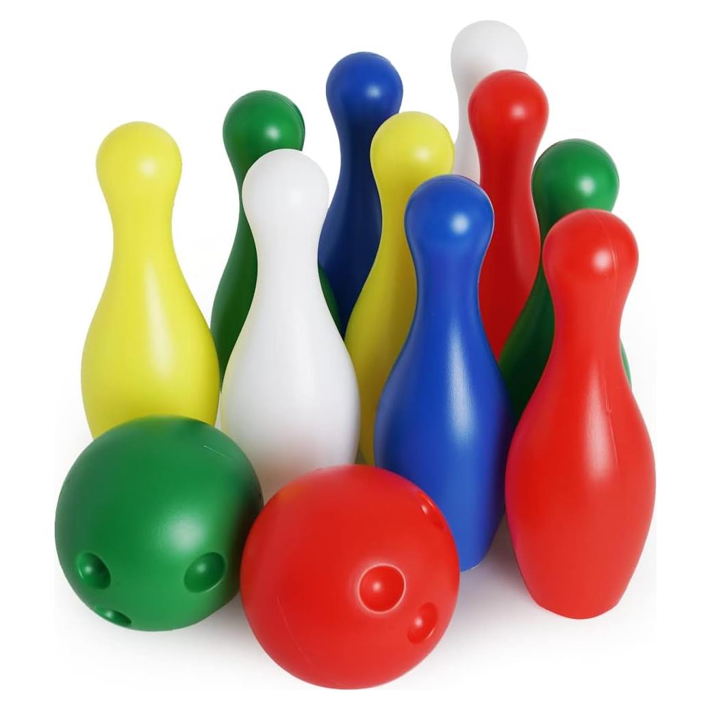 Juego de Bolos para Niños Boley - 12 Piezas Multicolor