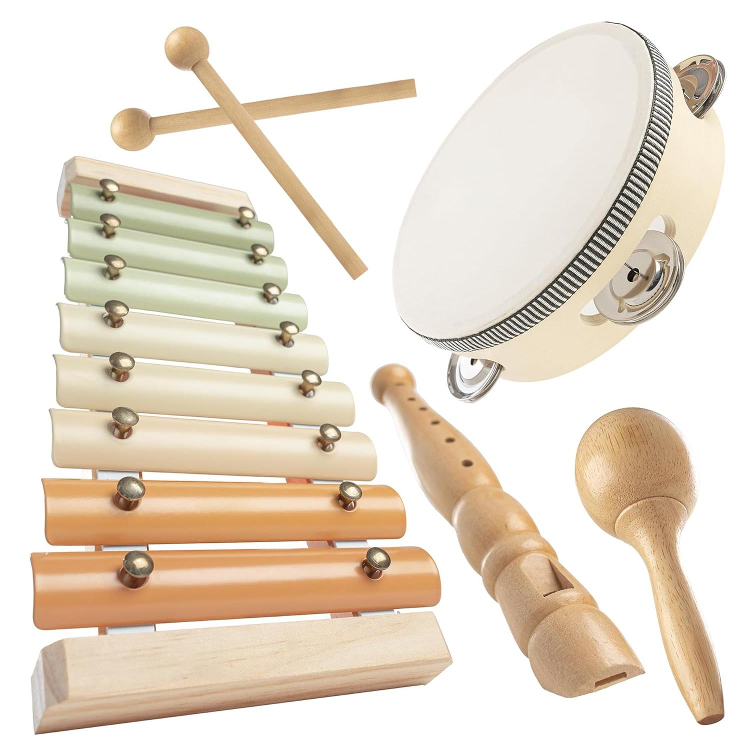 Conjunto de Instrumentos Musicales Comfy Cubs - 4 Piezas para Niños