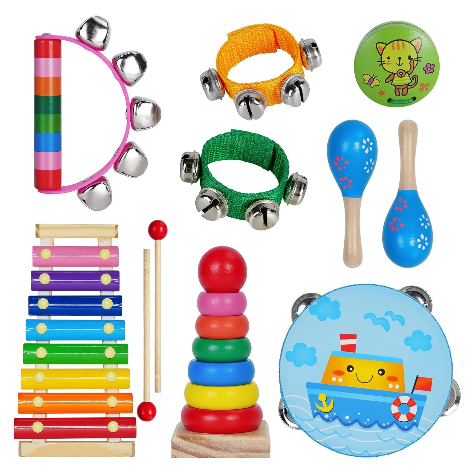 Conjunto de Instrumentos Musicales para Niños CQX - 11 Piezas